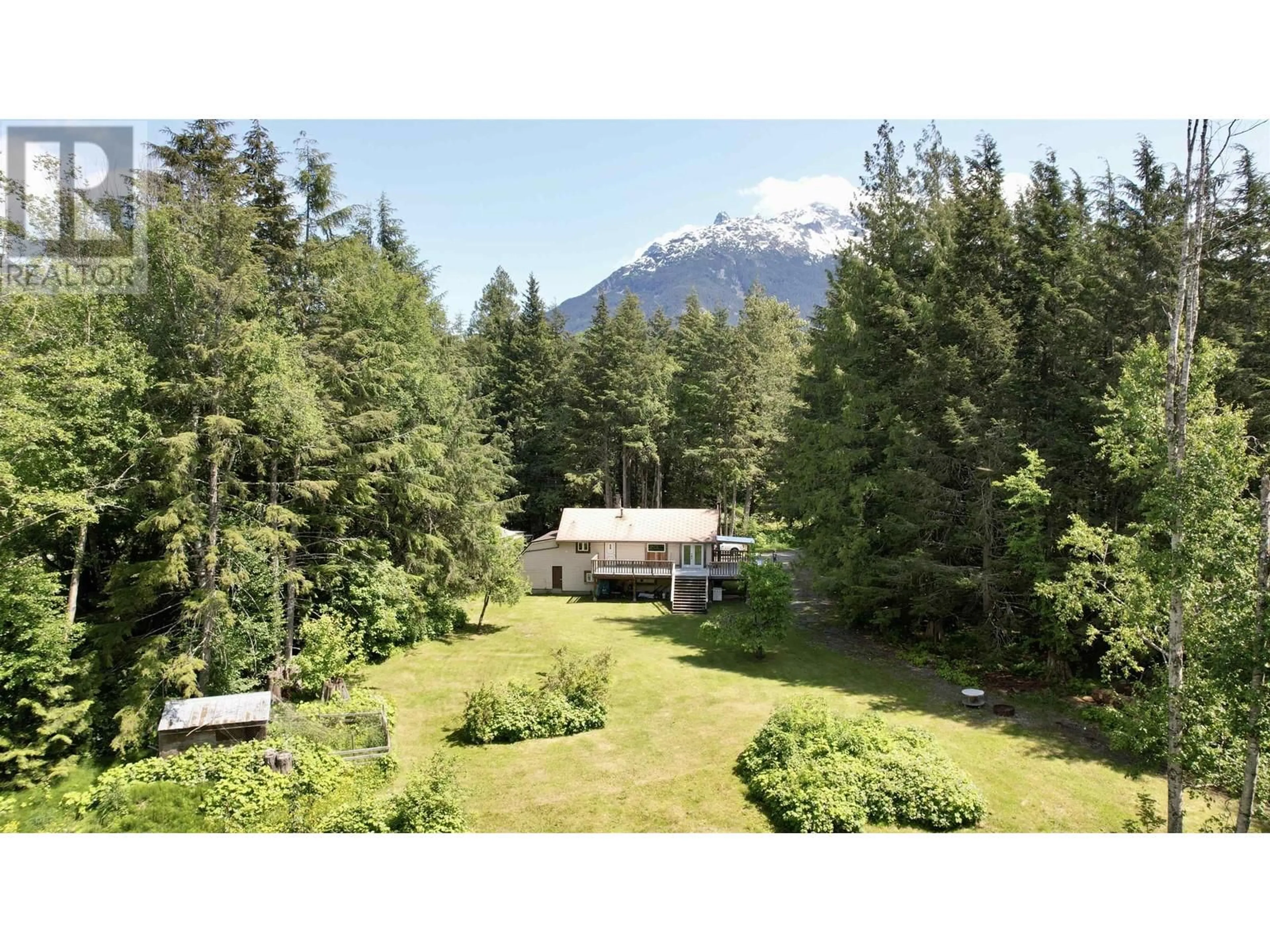 A pic from outside/outdoor area/front of a property/back of a property/a pic from drone, mountain view for 2288 SALOOMPT ROAD, Bella Coola British Columbia V0T1H0