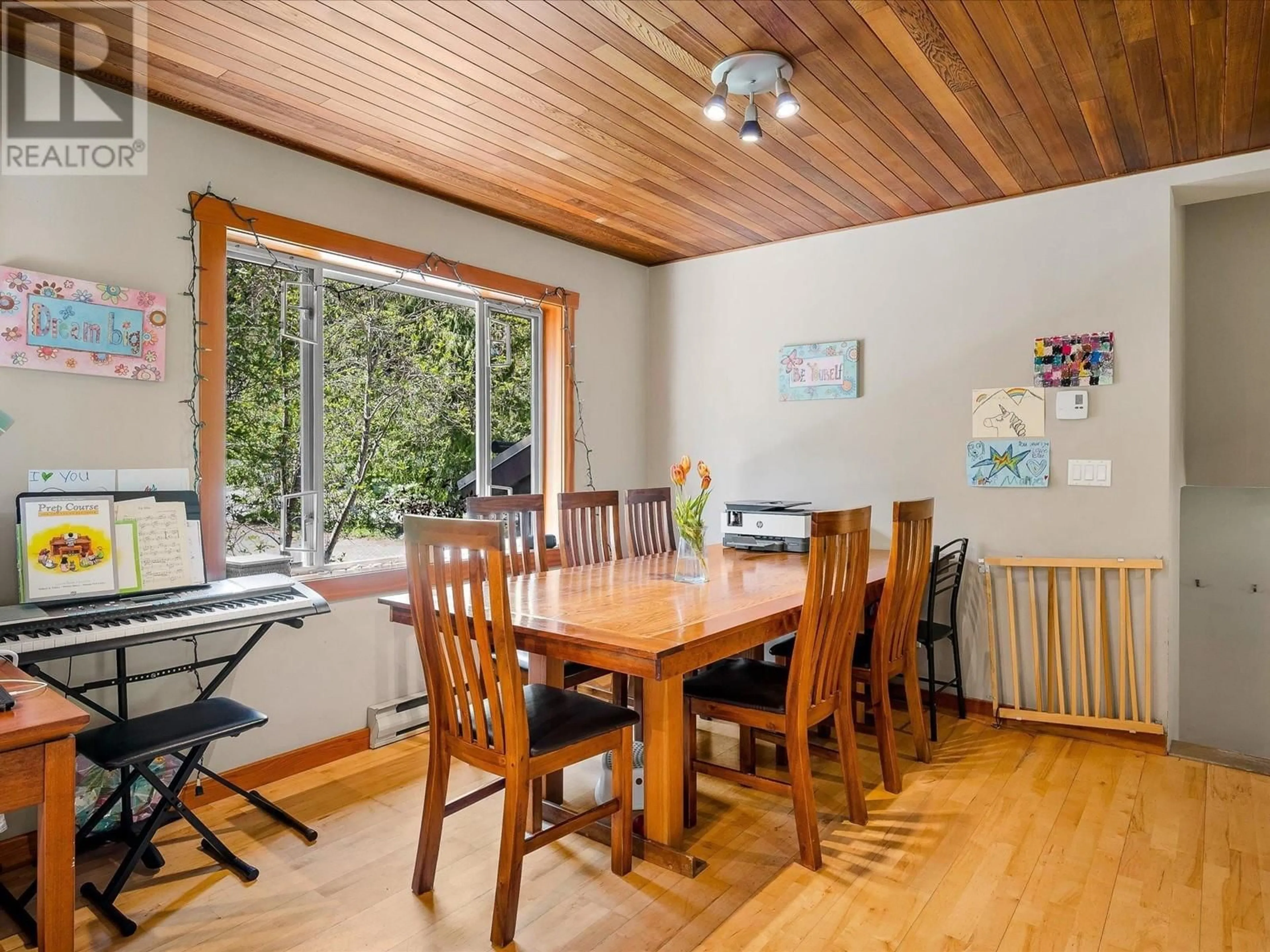 Dining room, wood/laminate floor for 1349 ELMWOOD DRIVE, Pemberton British Columbia V0N2L0