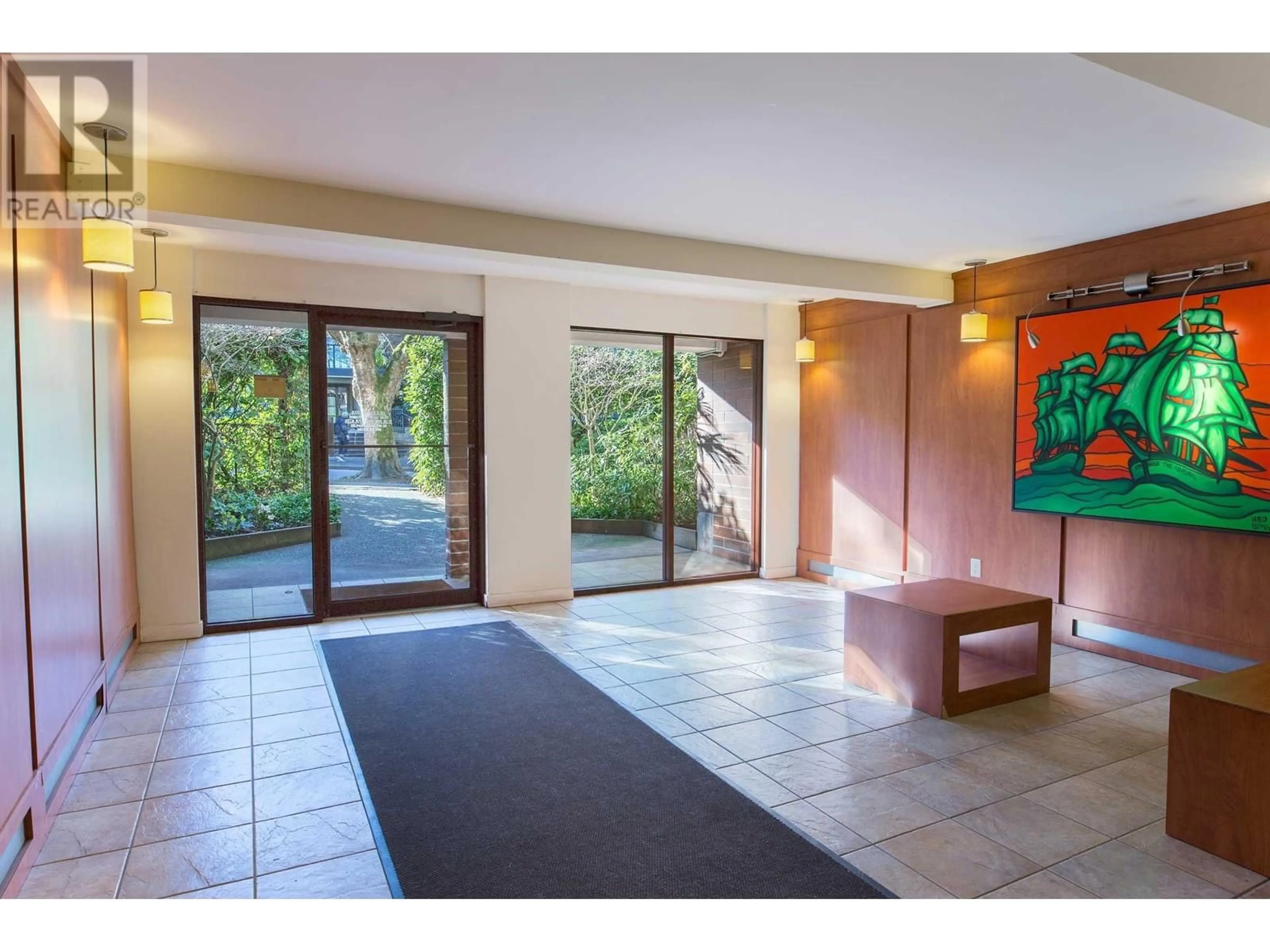 Indoor foyer for 201 - 1535 NELSON STREET, Vancouver British Columbia V6G1M2
