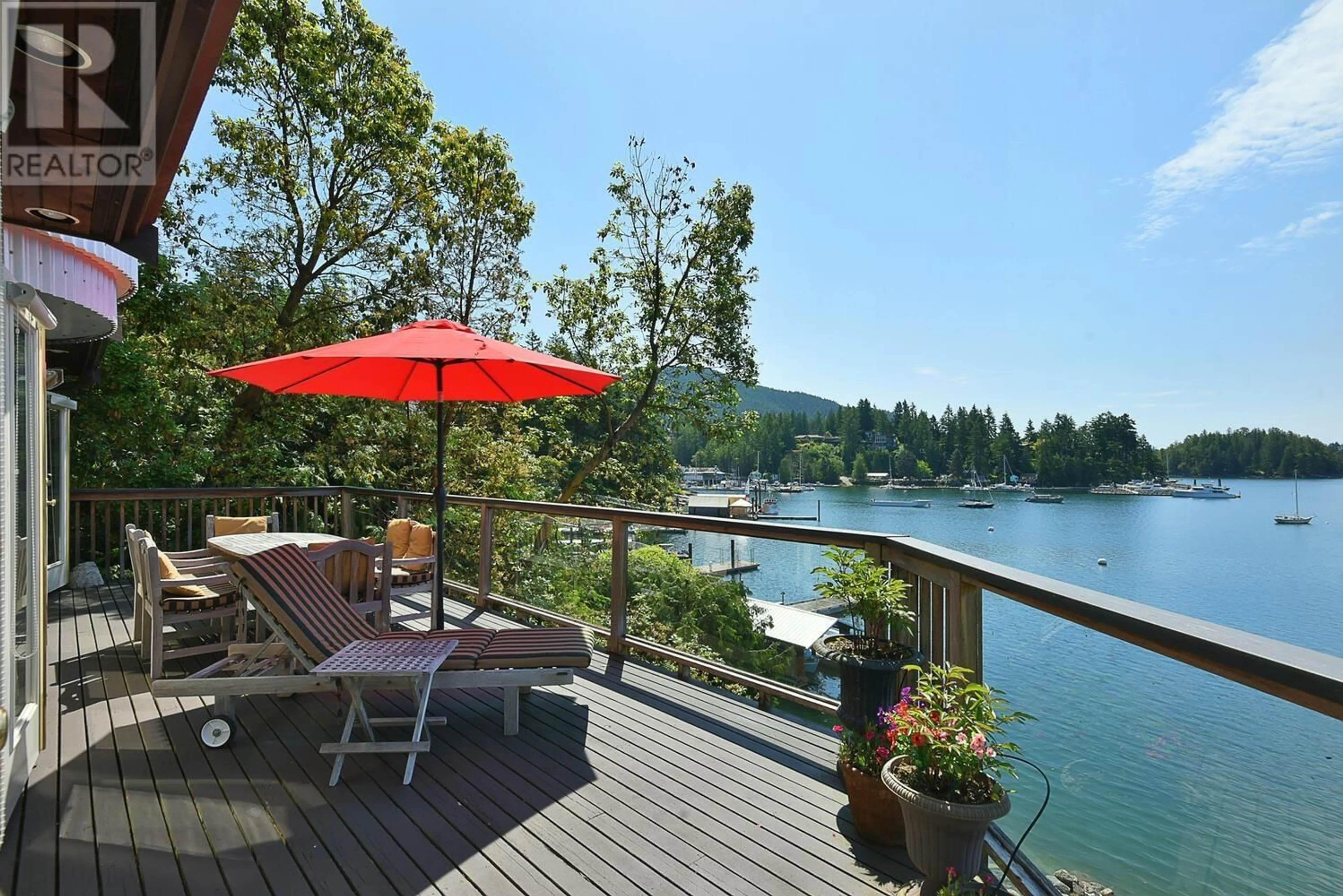 Patio, water/lake/river/ocean view for 4836 SINCLAIR BAY ROAD, Pender Harbour British Columbia V0N1S1