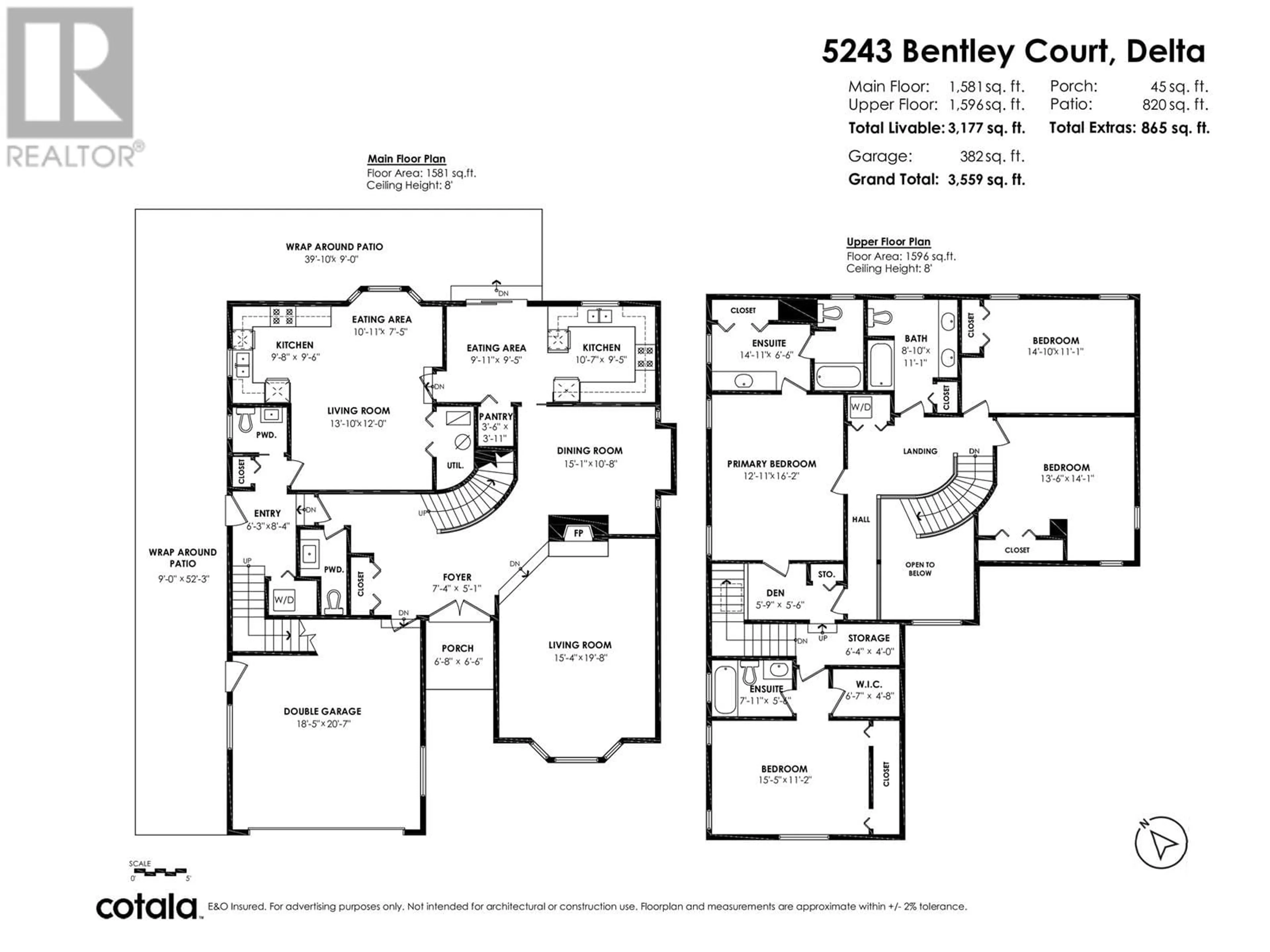 Floor plan for 5243 BENTLEY COURT, Delta British Columbia V4K4B2