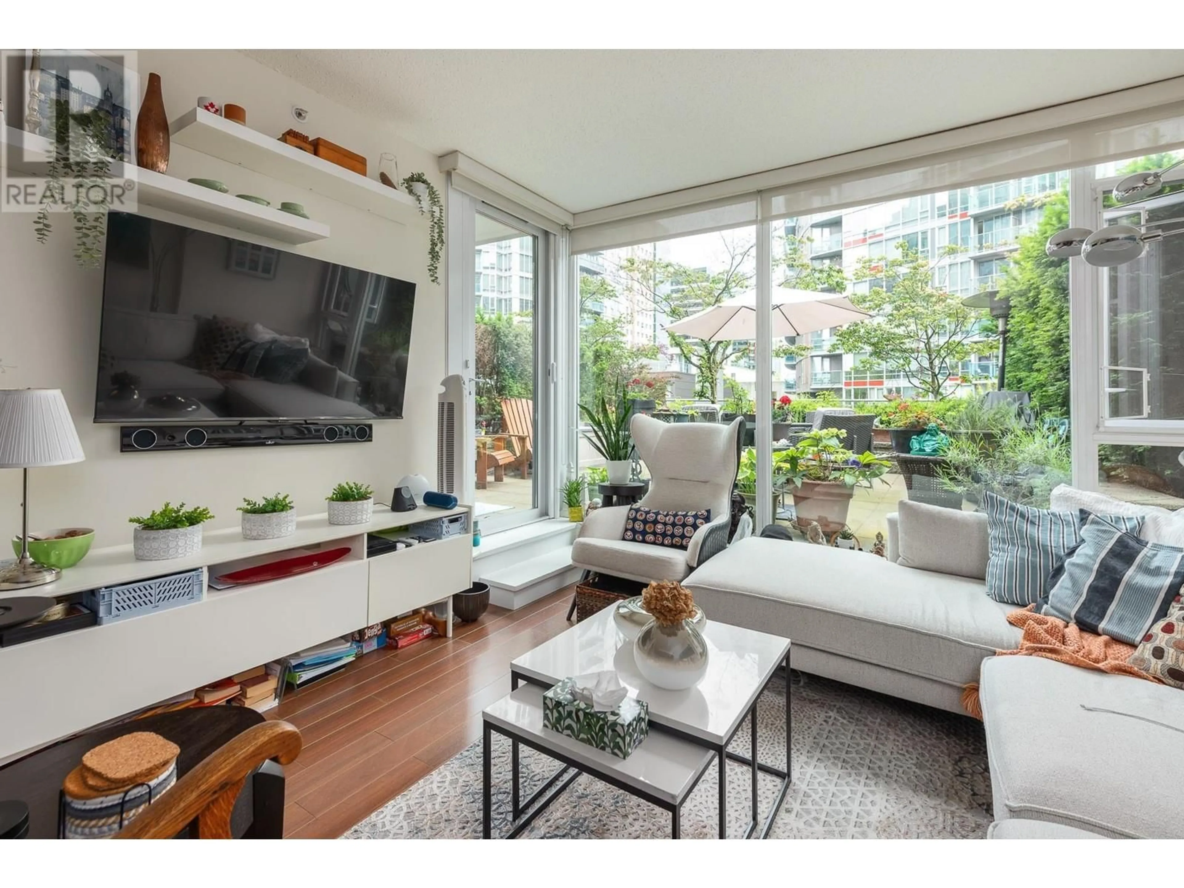 Living room with furniture, unknown for 503 - 821 CAMBIE STREET, Vancouver British Columbia V6B0E3