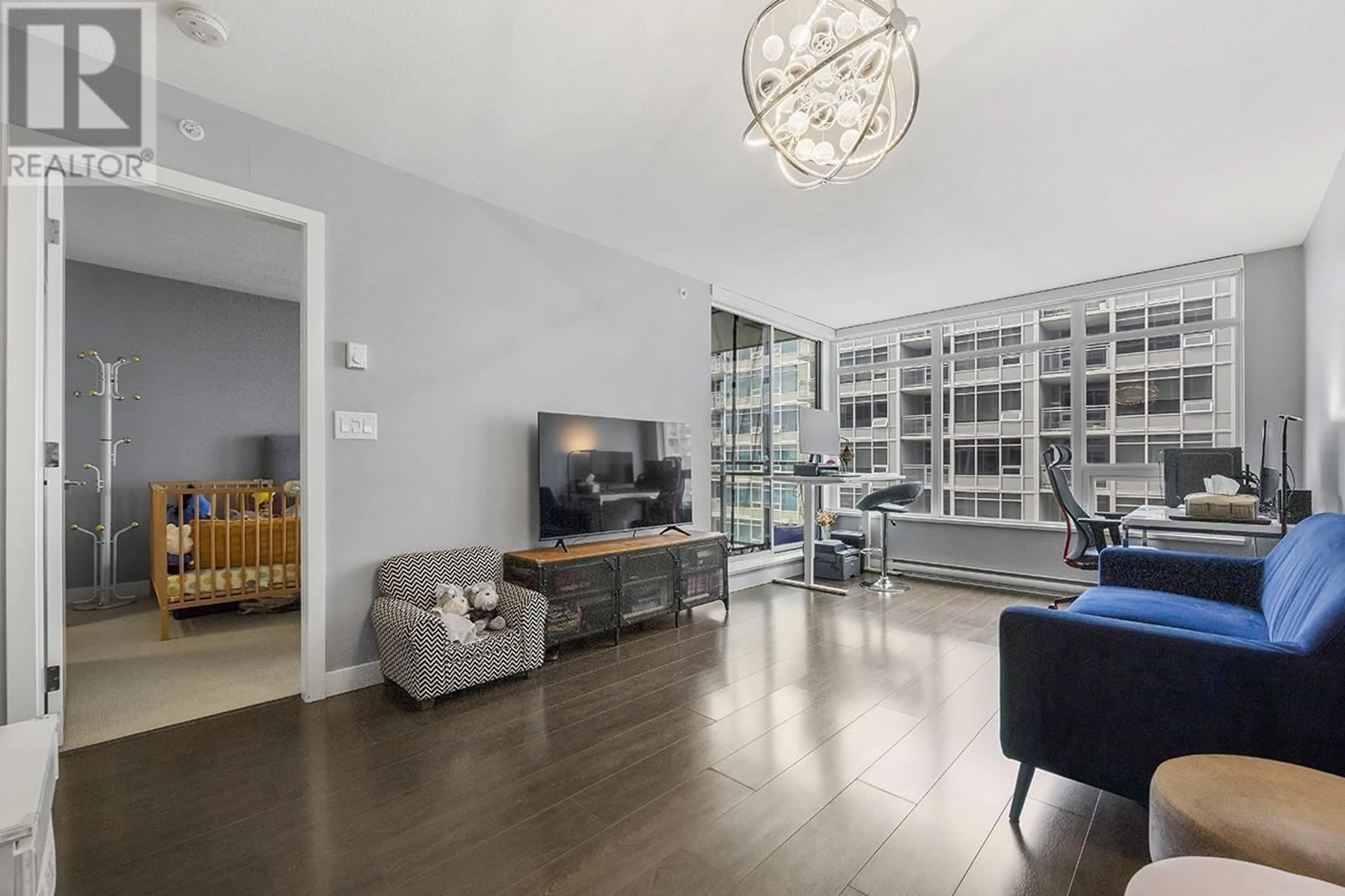 Living room with furniture, unknown for 1213 - 6288 NO. 3 ROAD, Richmond British Columbia V6Y0J4
