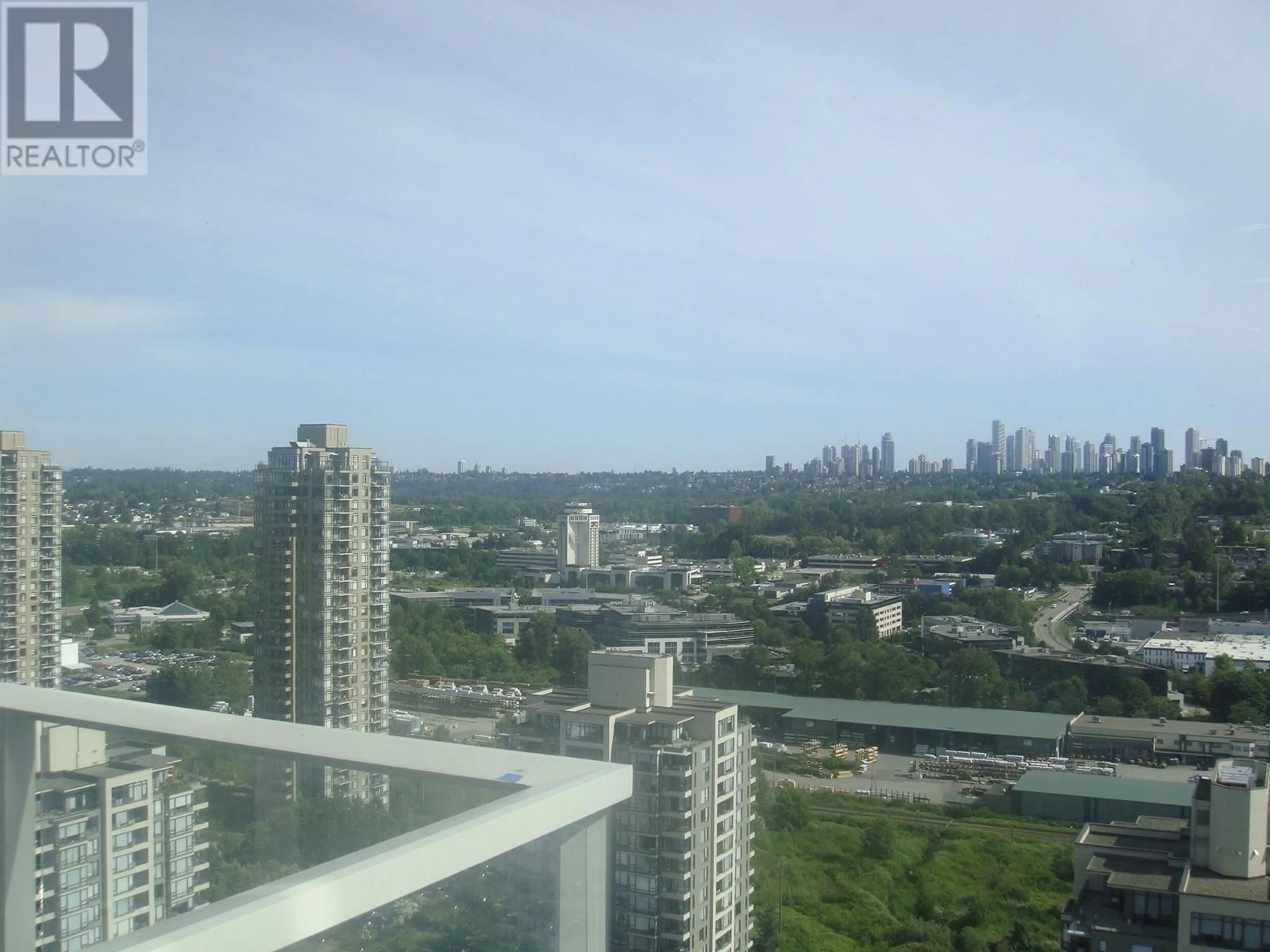 Balcony in the apartment, city buildings view from balcony for 2612 - 2186 GILMORE AVENUE, Burnaby British Columbia V5C0N7