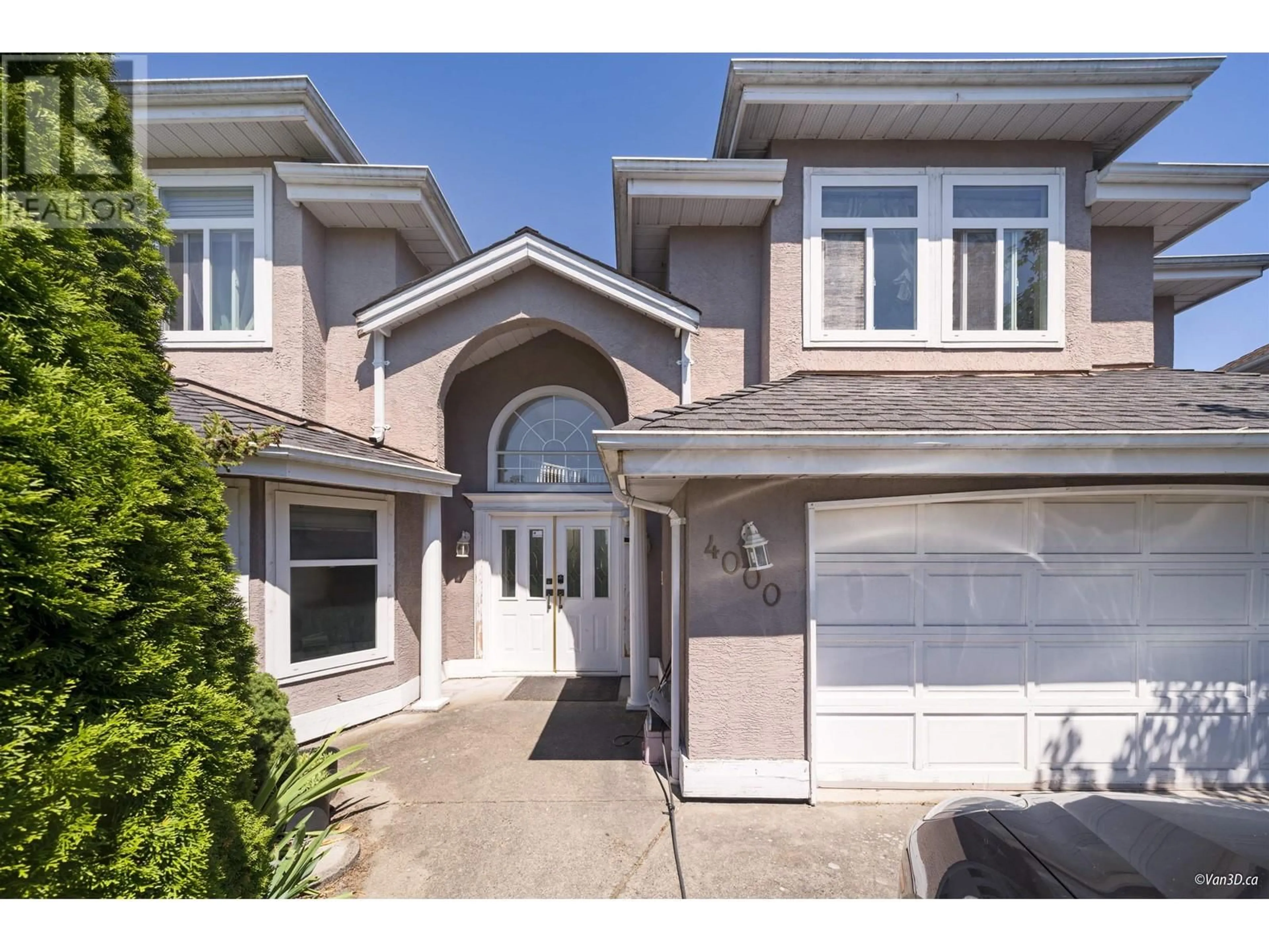 Home with vinyl exterior material, street for 4000 FISHER DRIVE, Richmond British Columbia V6X3S4