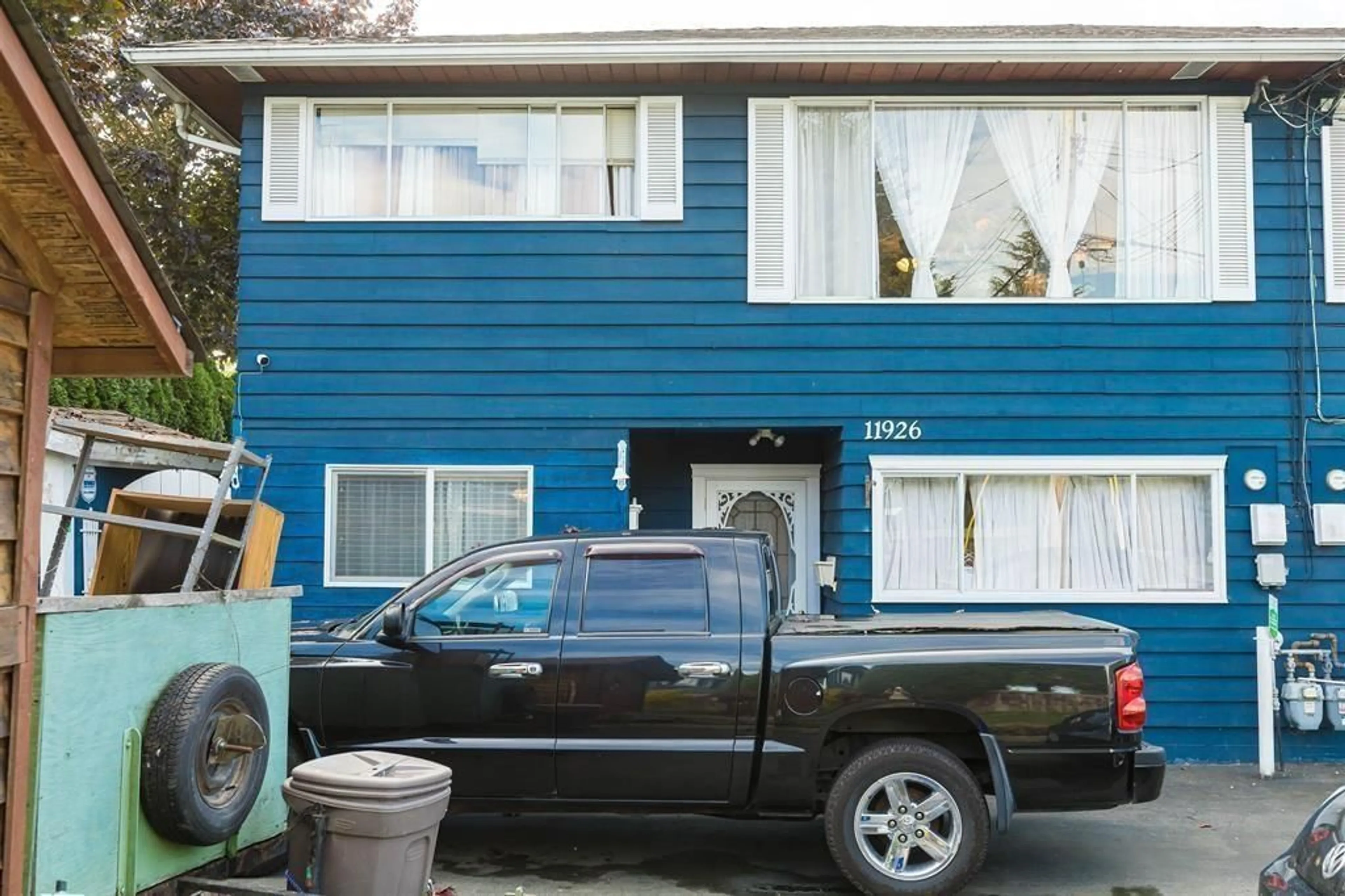 Home with vinyl exterior material, street for 11924 & - 11926 90A, Delta British Columbia V4C3J3