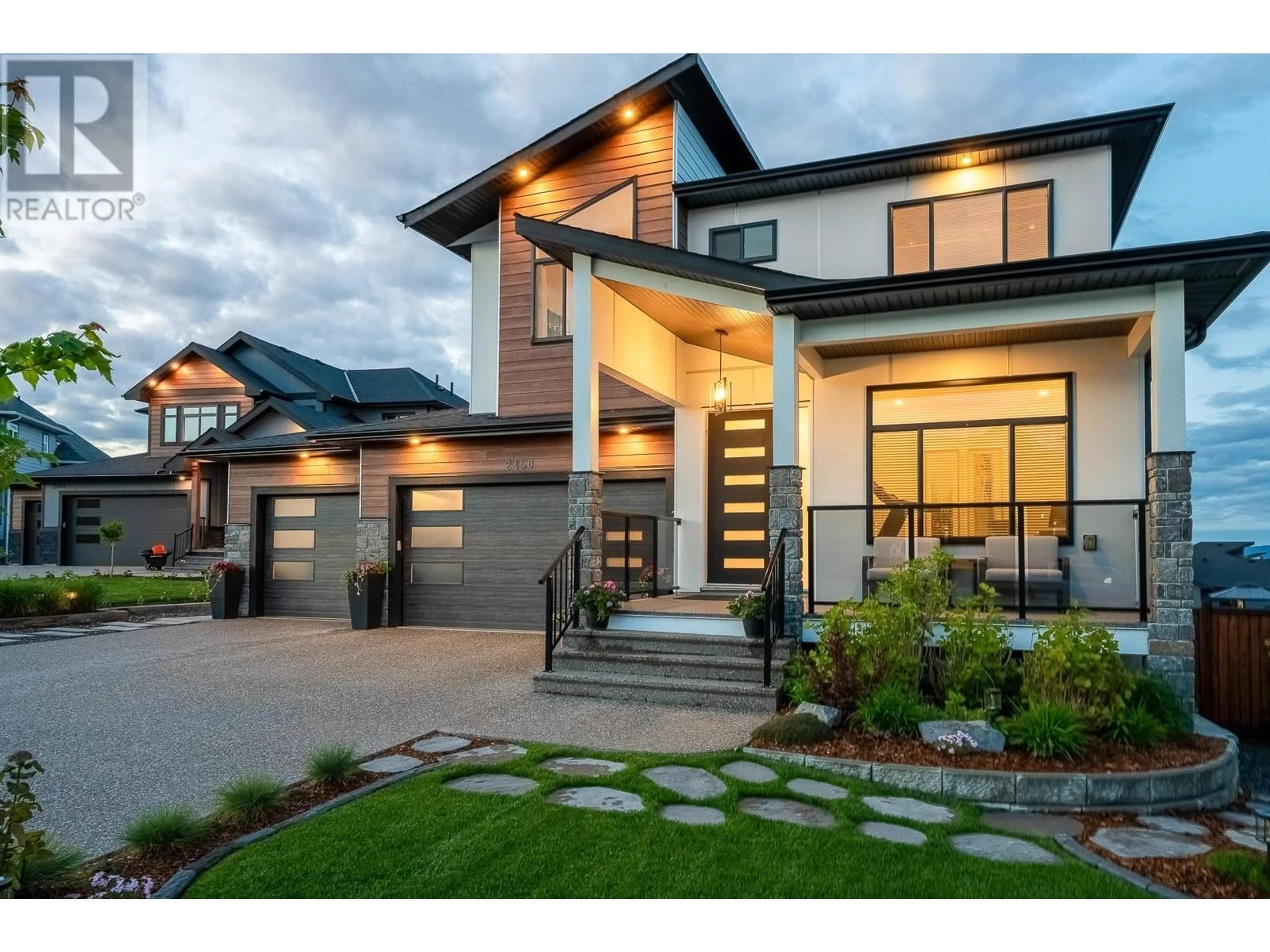 Home with brick exterior material, street for 2450 GRAFTON PLACE, Prince George British Columbia V2N0E6