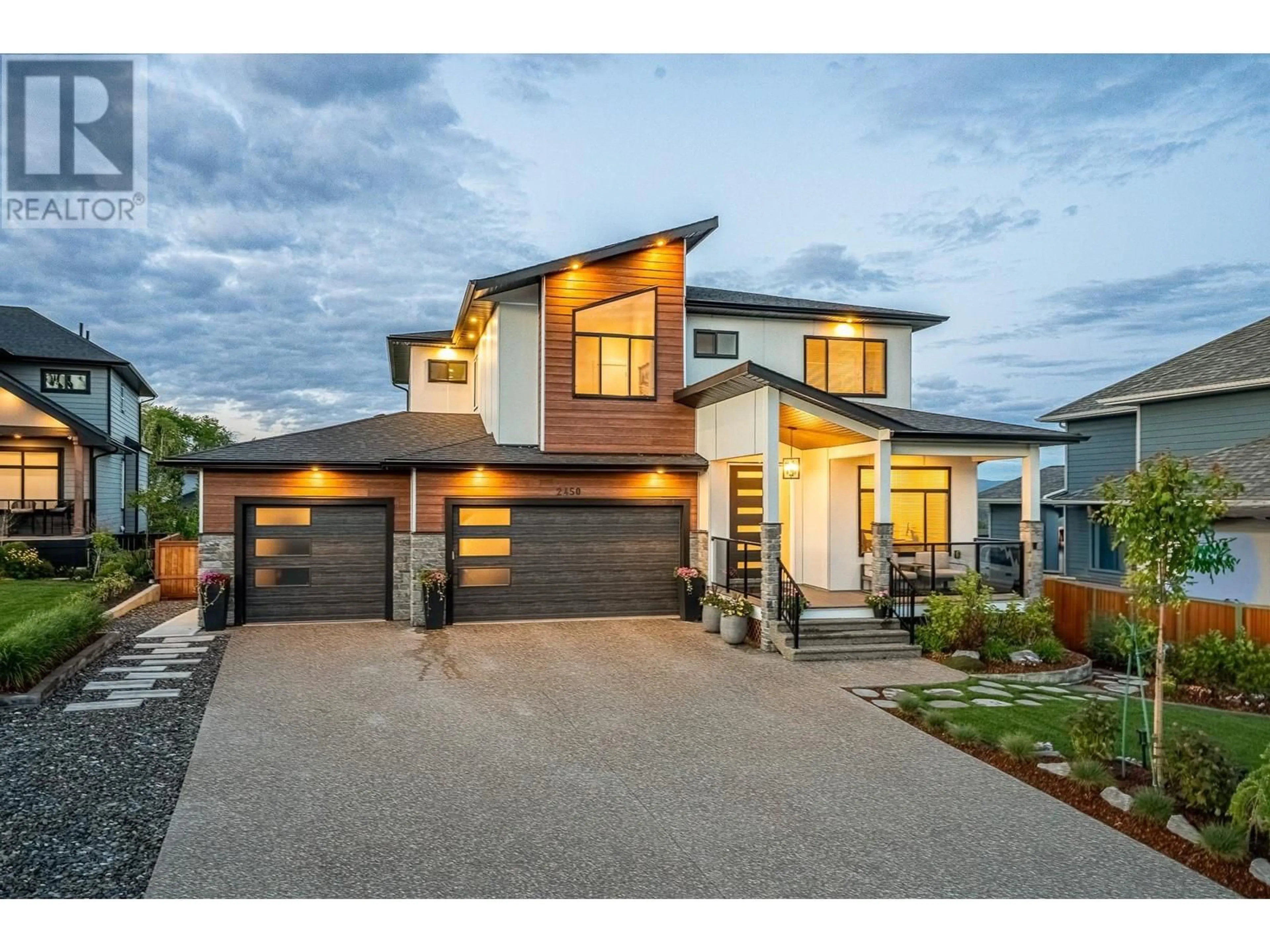 Home with brick exterior material, street for 2450 GRAFTON PLACE, Prince George British Columbia V2N0E6