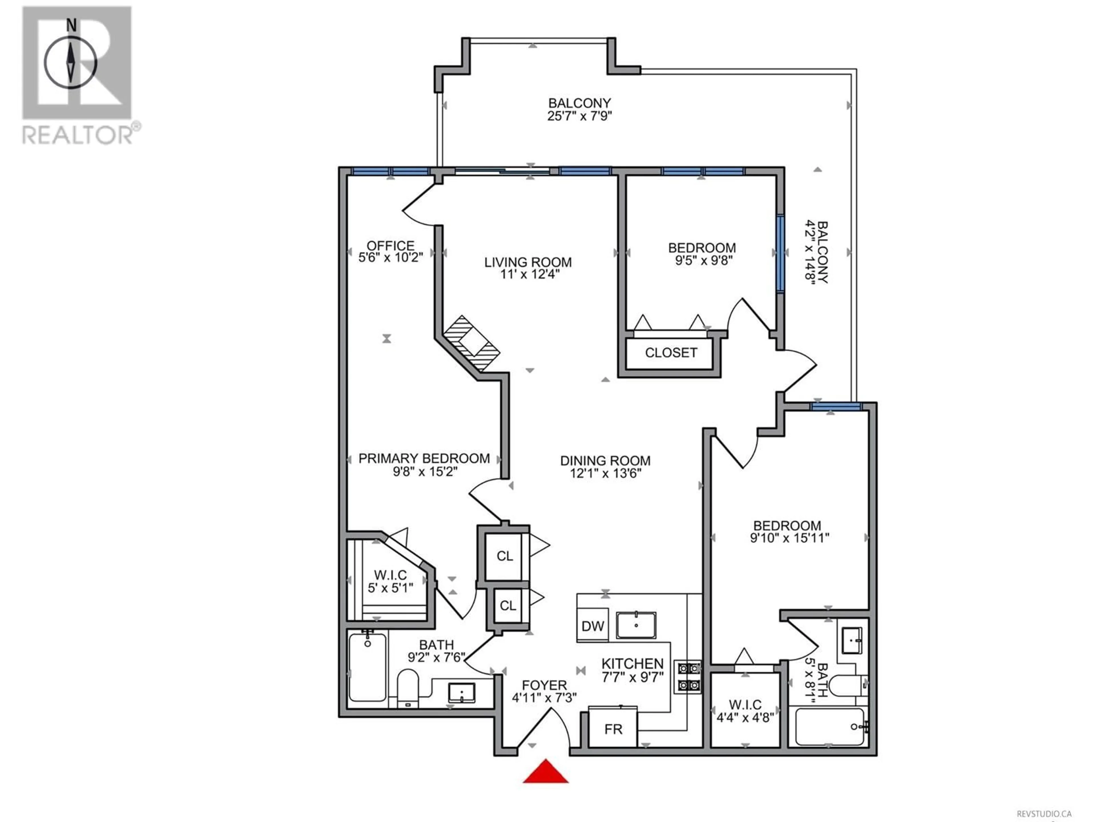 Floor plan for 107 - 6800 ECKERSLEY ROAD, Richmond British Columbia V6Y0E7