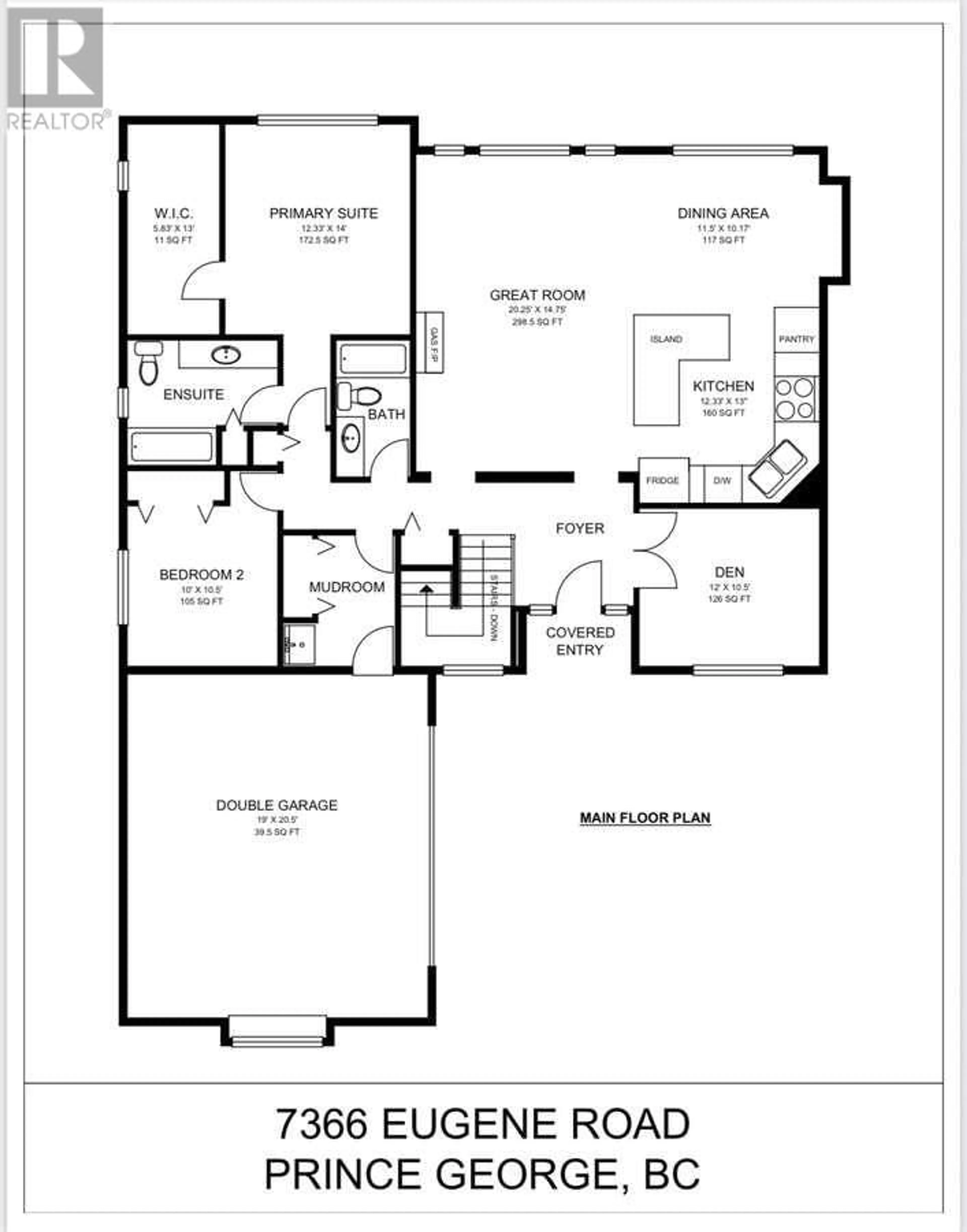 Floor plan for 7366 EUGENE ROAD, Prince George British Columbia V2N5P6