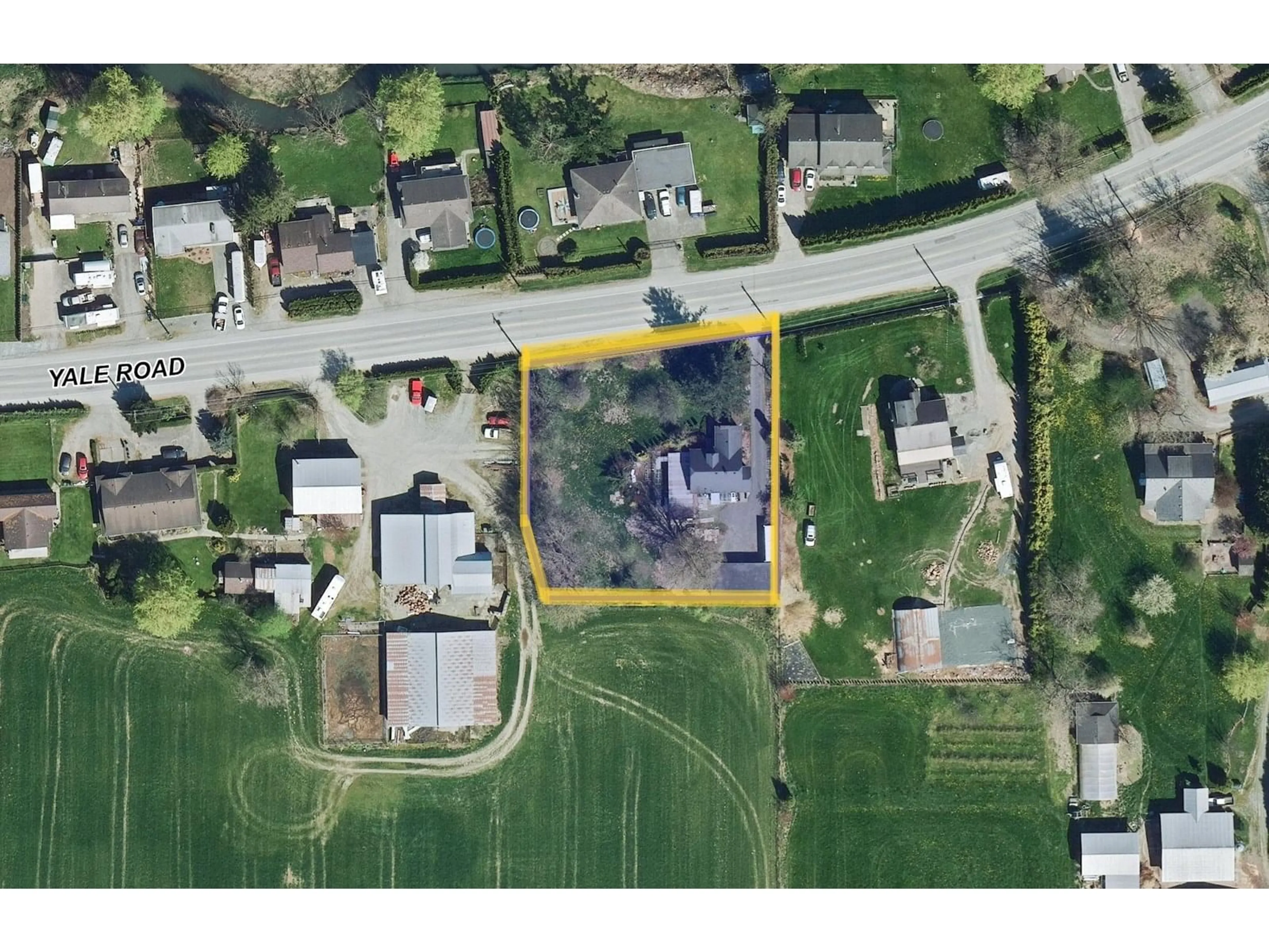 A pic from outside/outdoor area/front of a property/back of a property/a pic from drone, street for 49366 YALE ROAD, Chilliwack British Columbia V4Z0B2