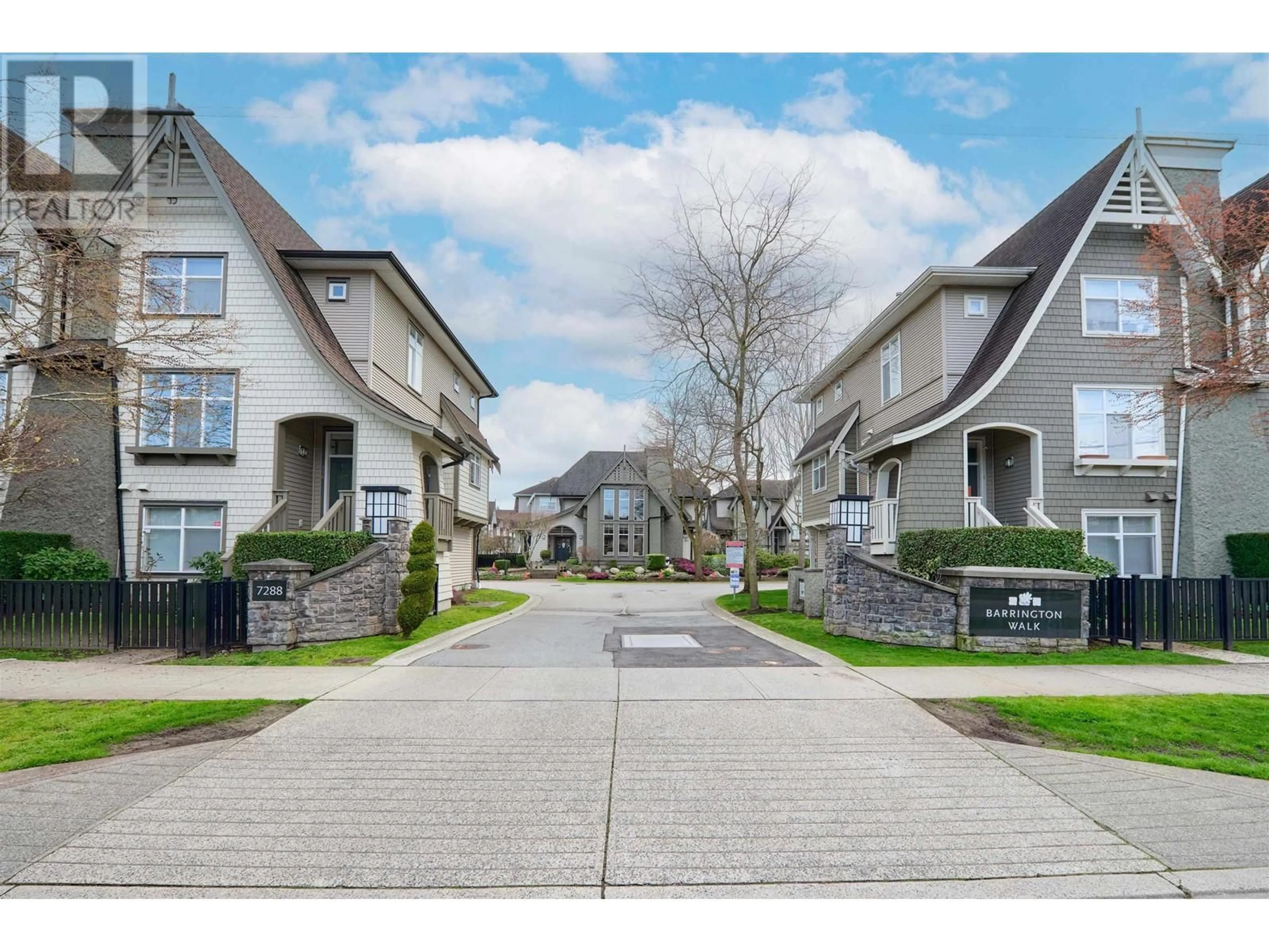 A pic from outside/outdoor area/front of a property/back of a property/a pic from drone, street for 17 - 7288 HEATHER STREET, Richmond British Columbia V6Y4L4