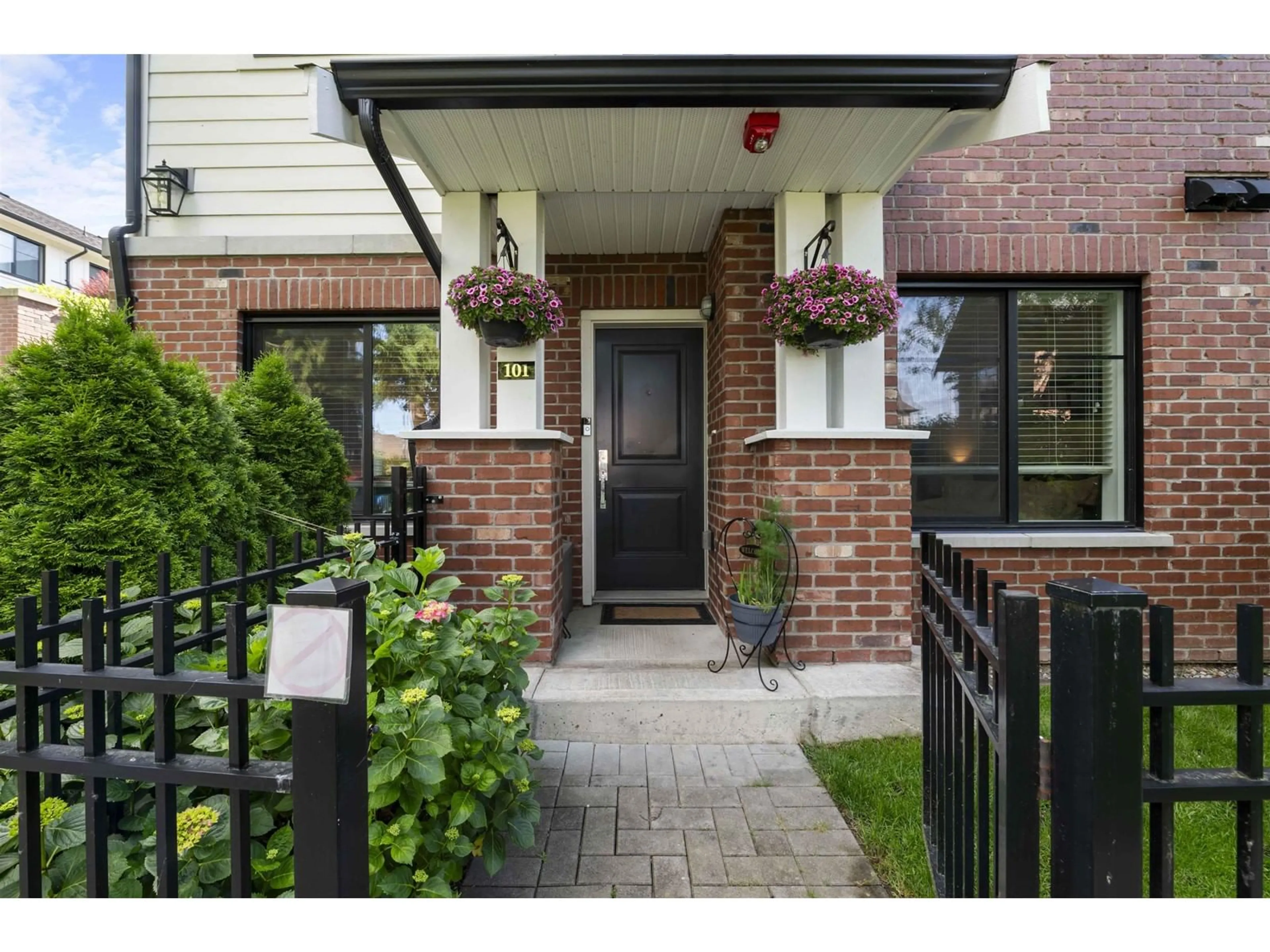 Home with brick exterior material, street for 101 - 16528 24A, Surrey British Columbia V3Z0P4