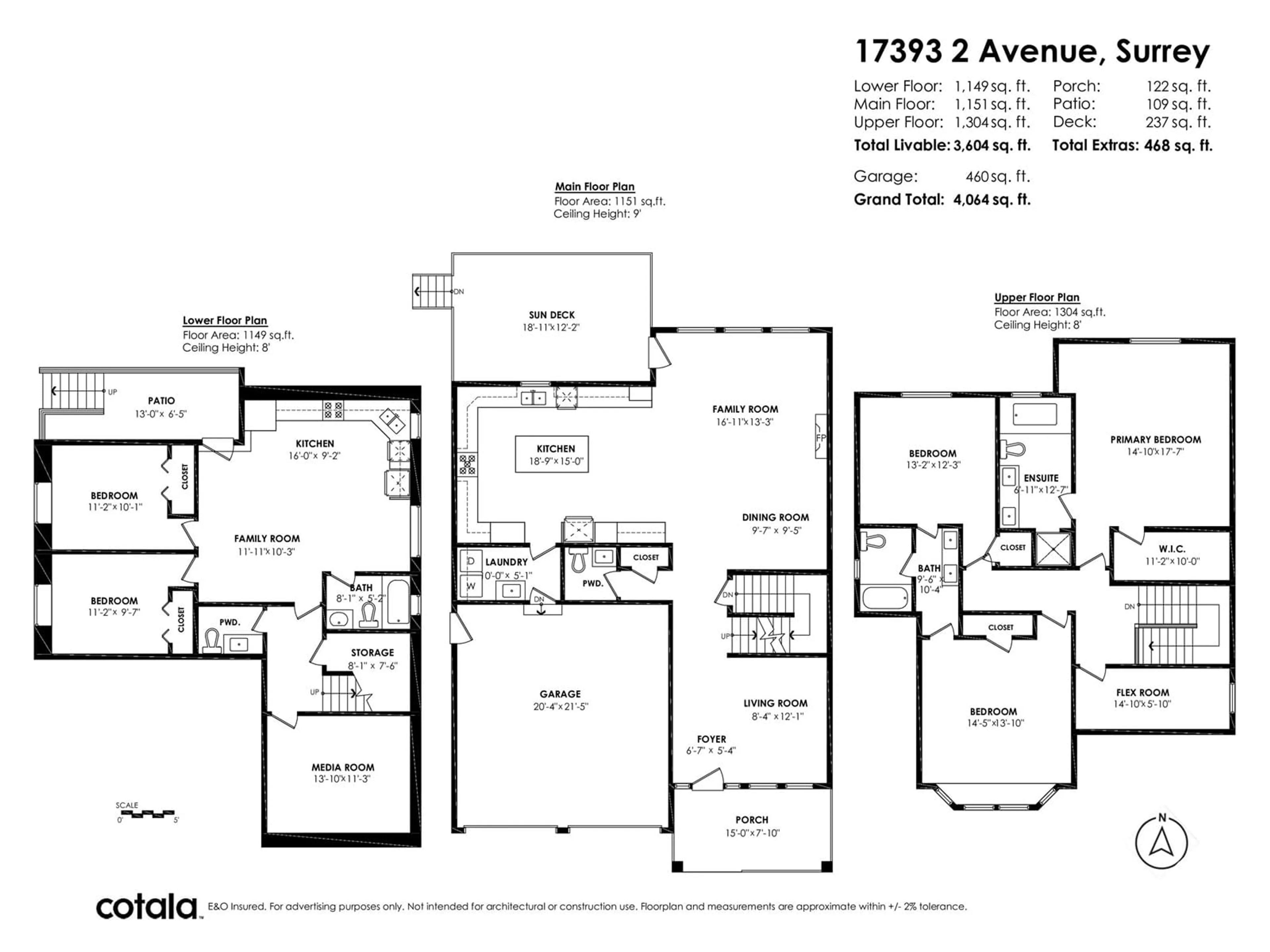 Floor plan for 17393 2, Surrey British Columbia V3Z6R9