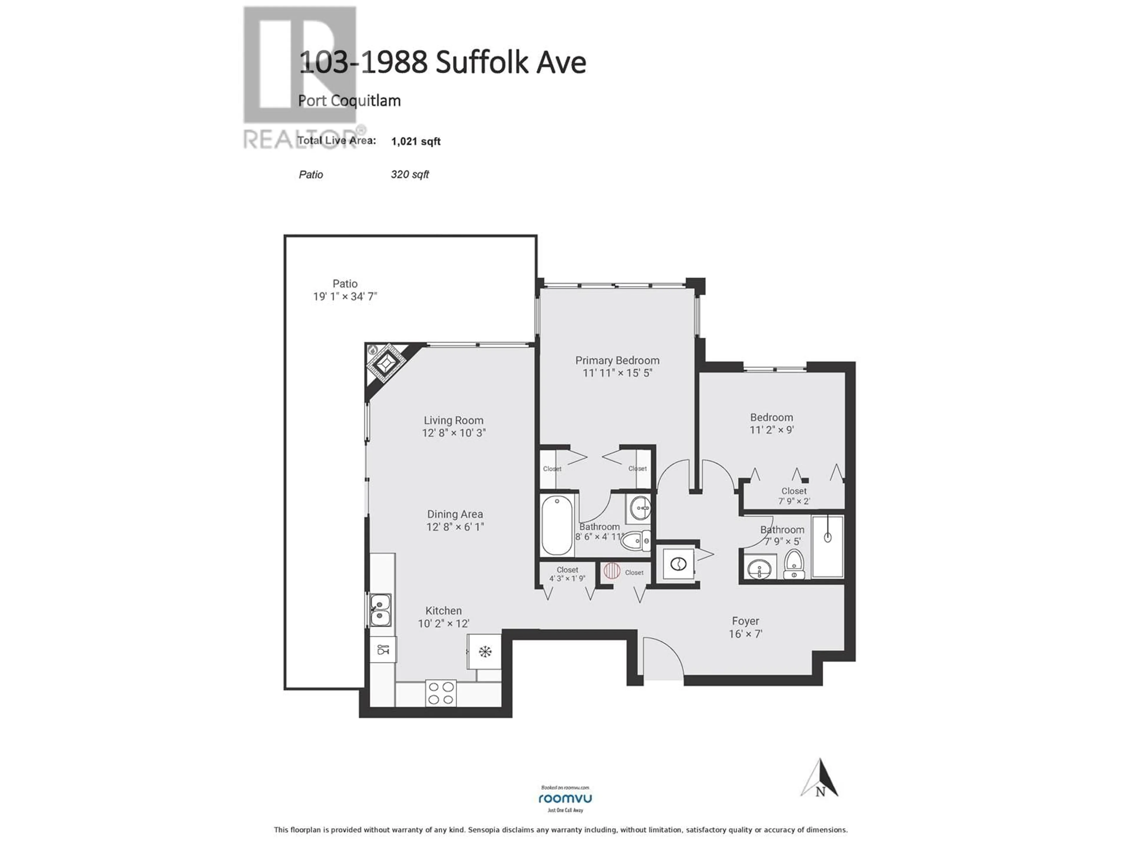 Floor plan for 103 - 1988 SUFFOLK AVENUE, Port Coquitlam British Columbia V3B1H2