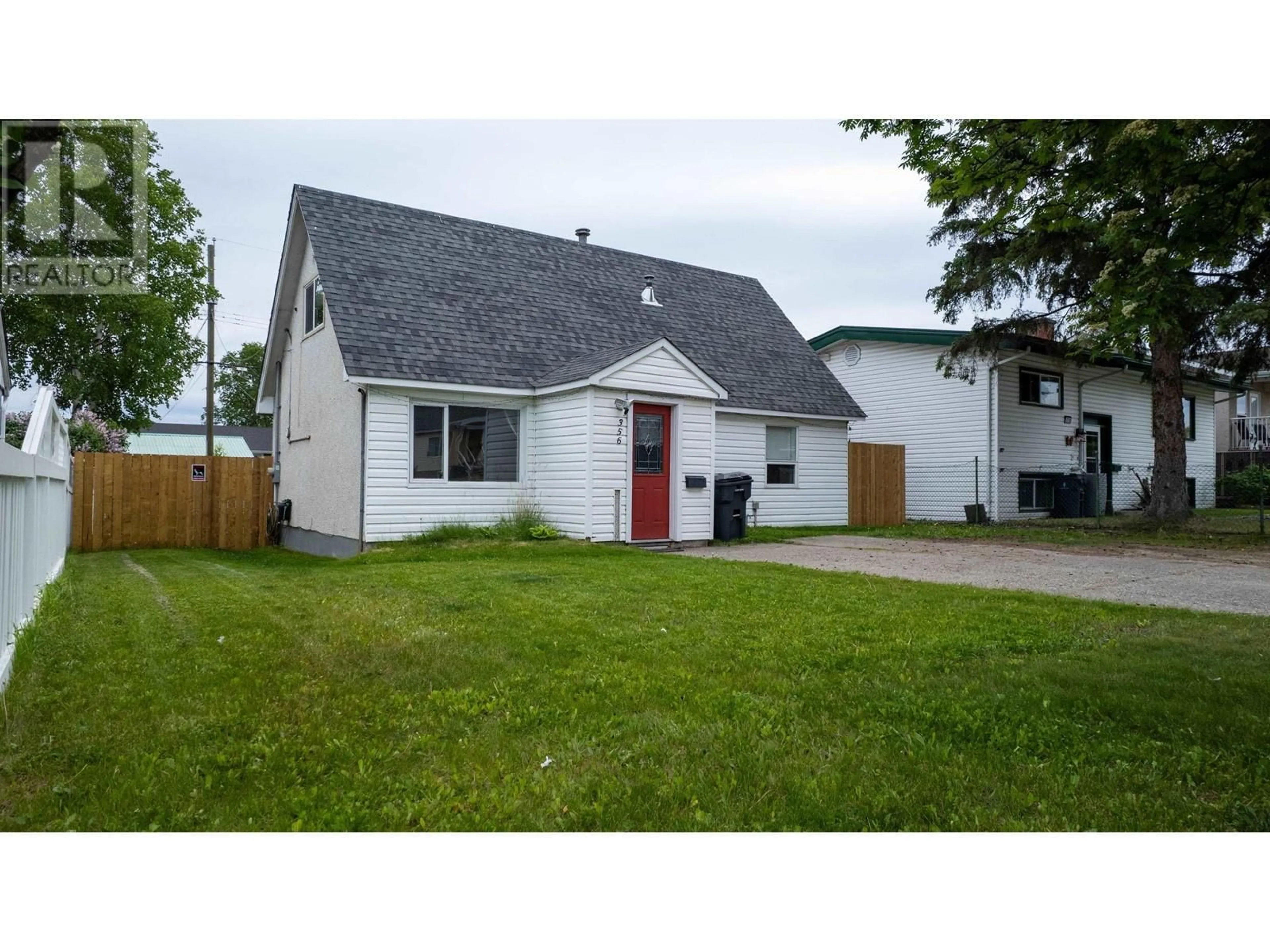 A pic from outside/outdoor area/front of a property/back of a property/a pic from drone, street for 356 JOHNSON STREET, Prince George British Columbia V2M2Z6
