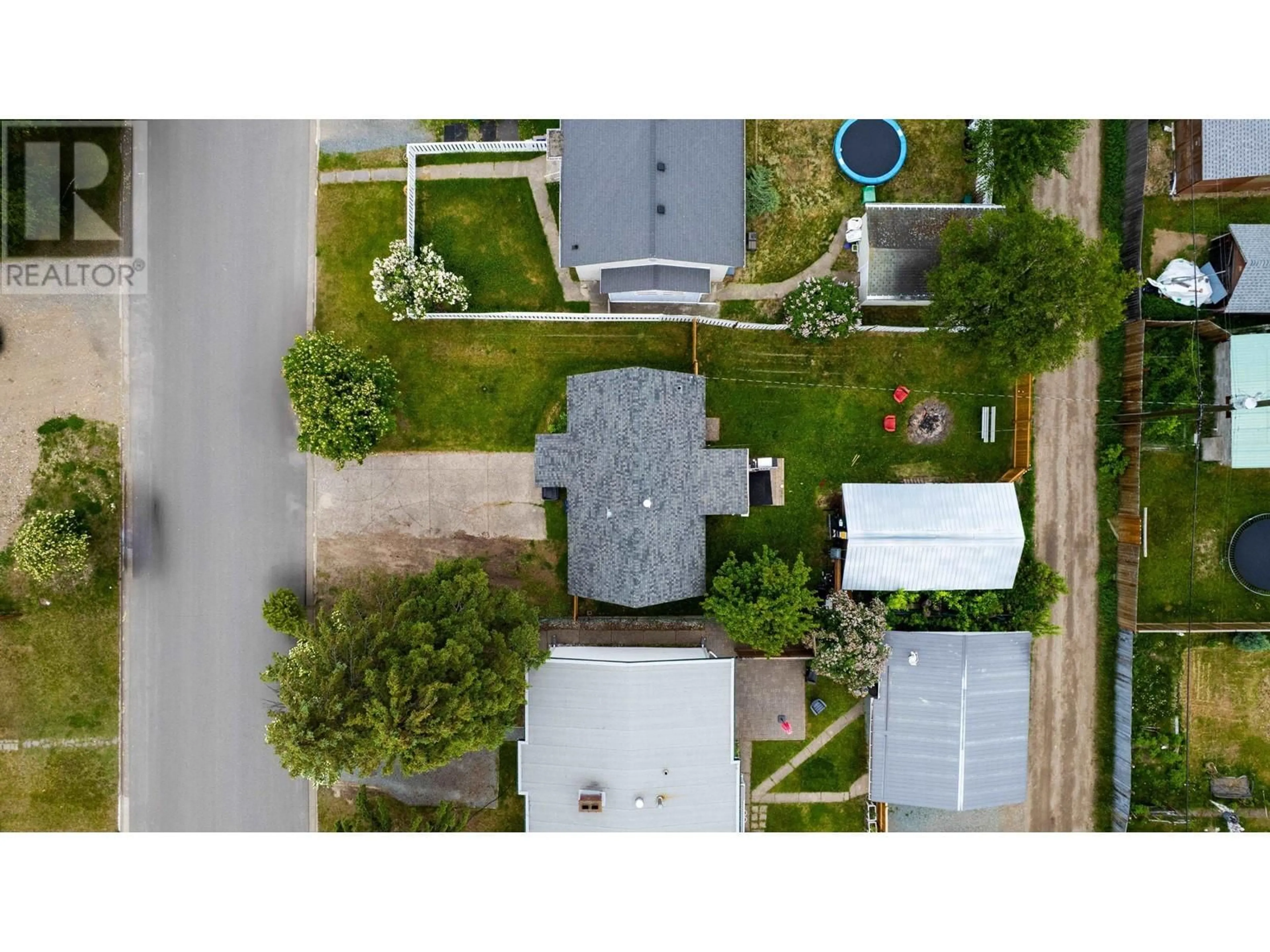 A pic from outside/outdoor area/front of a property/back of a property/a pic from drone, street for 356 JOHNSON STREET, Prince George British Columbia V2M2Z6