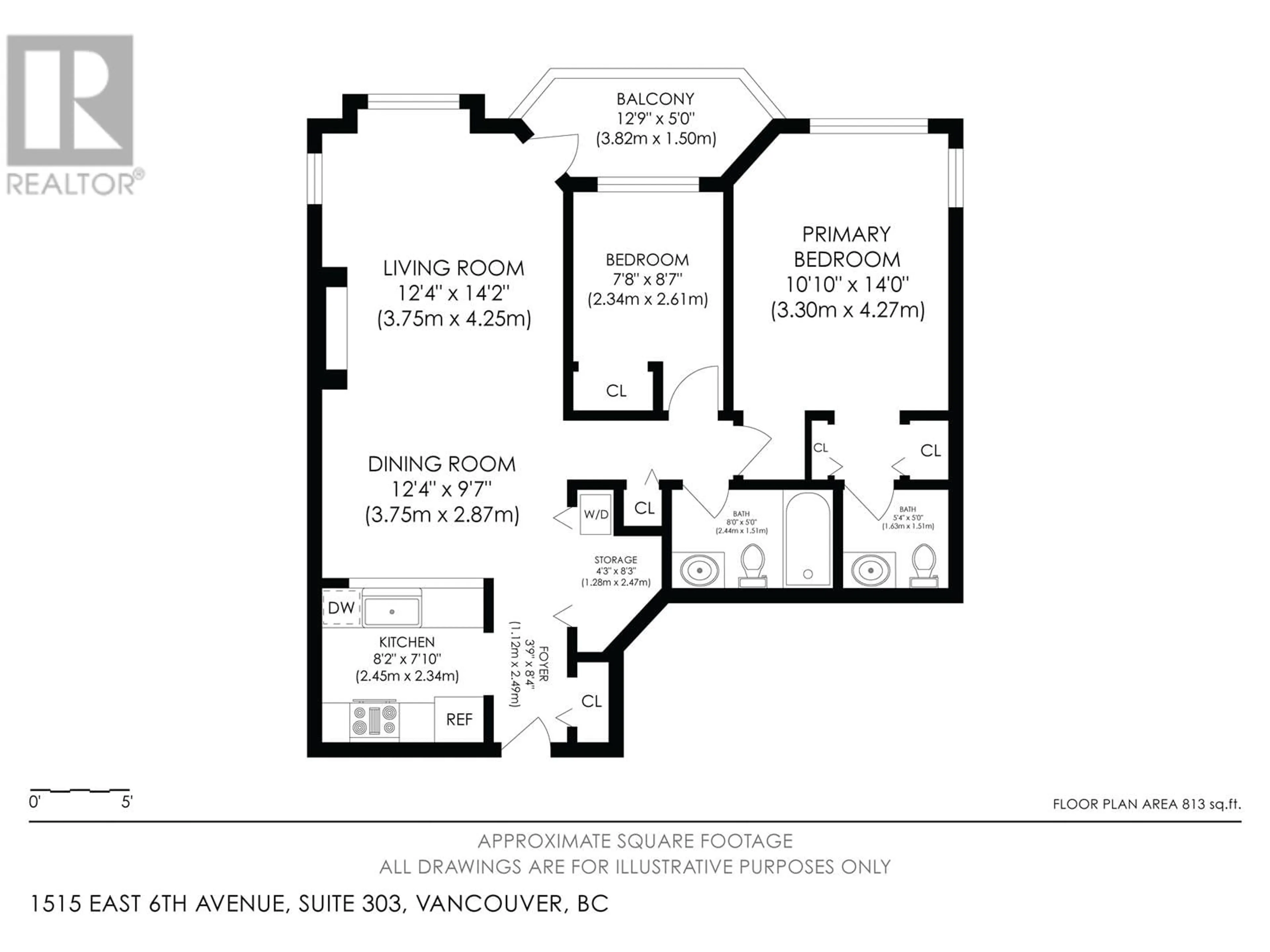 Floor plan for 303 - 1515 6TH AVENUE, Vancouver British Columbia V5N1P2