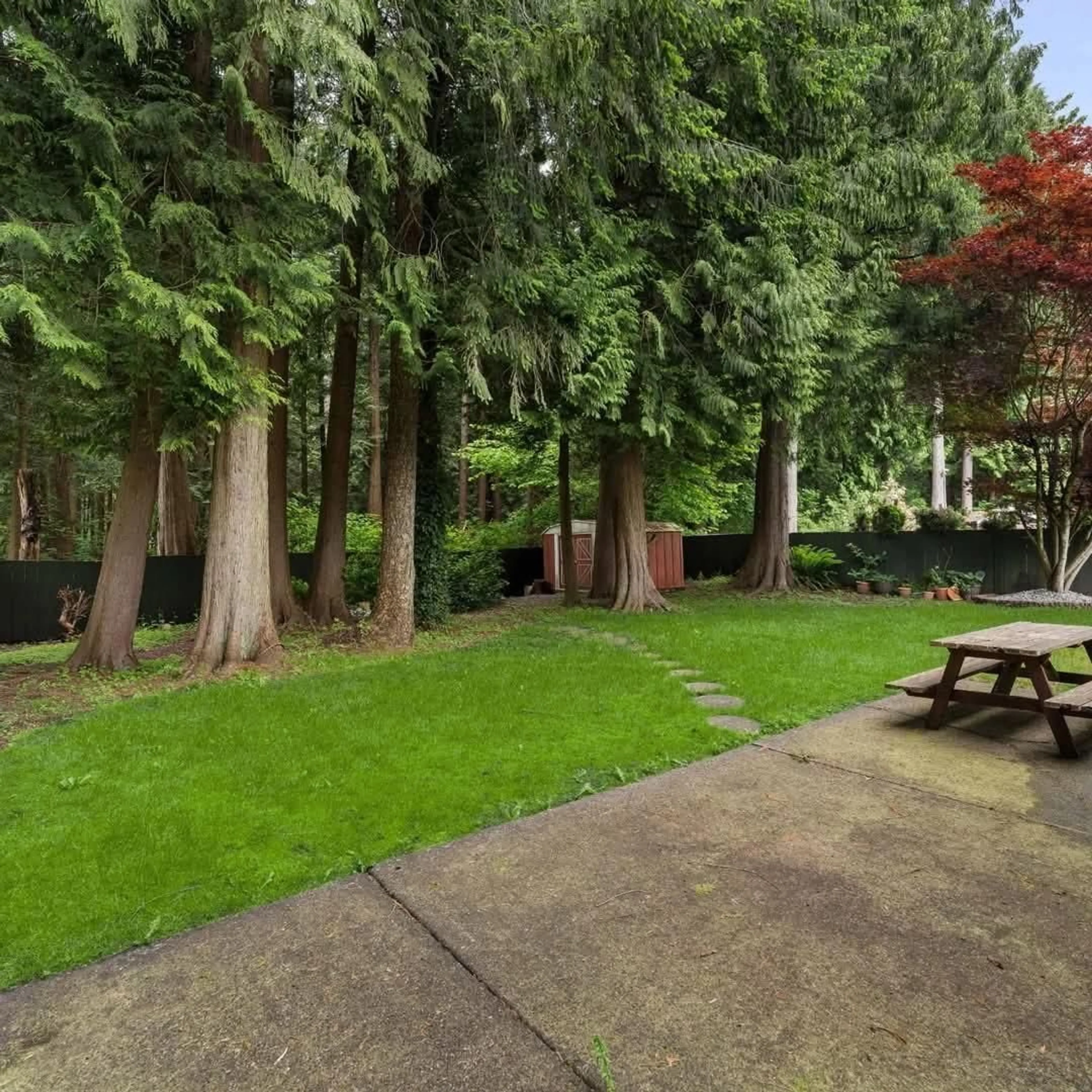 Patio, forest/trees view for 9297 151, Surrey British Columbia V3R7H4