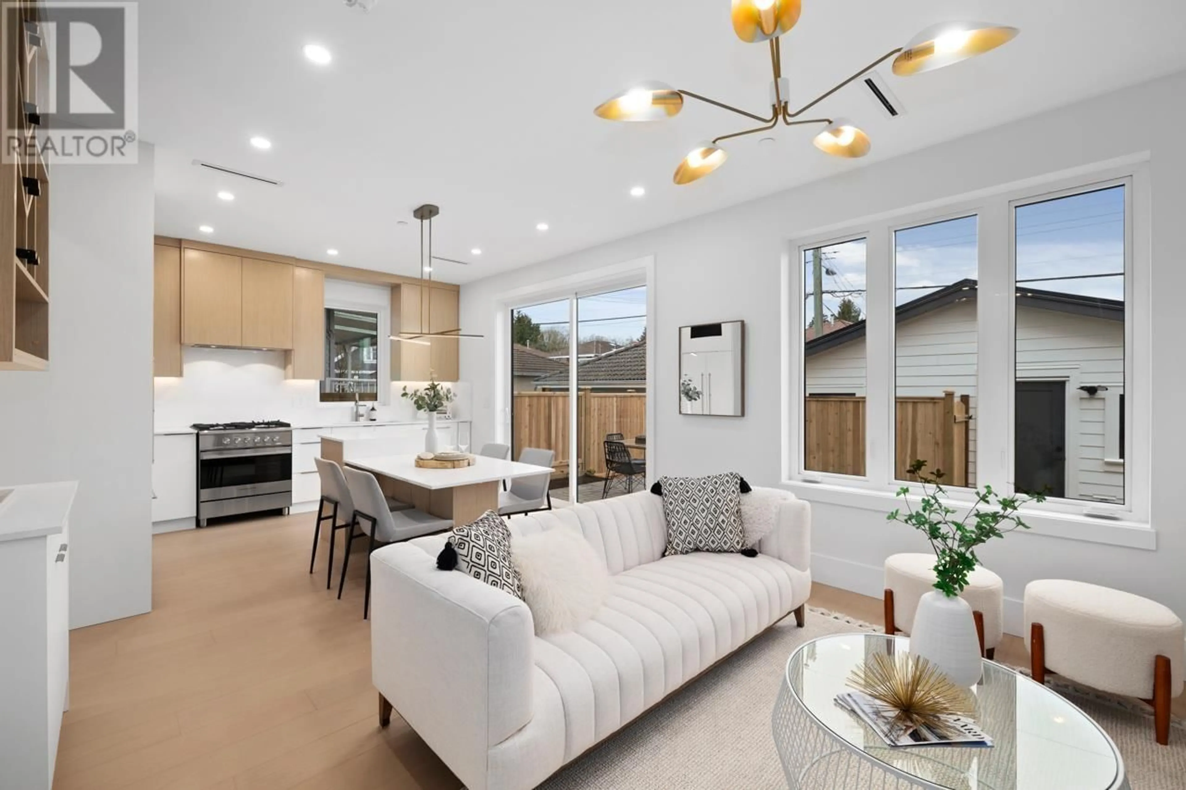 Open concept kitchen, ceramic/tile floor for 2 - 4579 CULLODEN STREET, Vancouver British Columbia V5V4X7