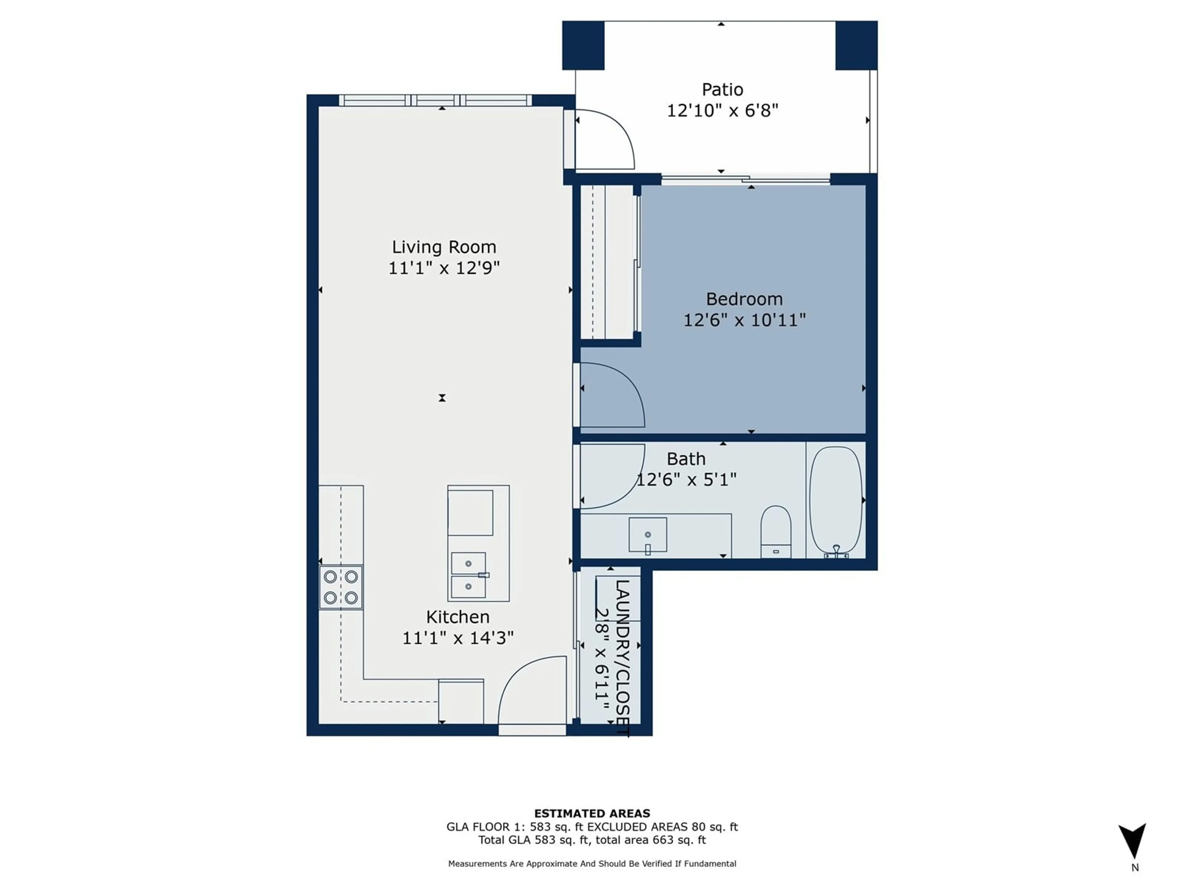 Floor plan for 101 - 6430 194, Surrey British Columbia V4N6J7