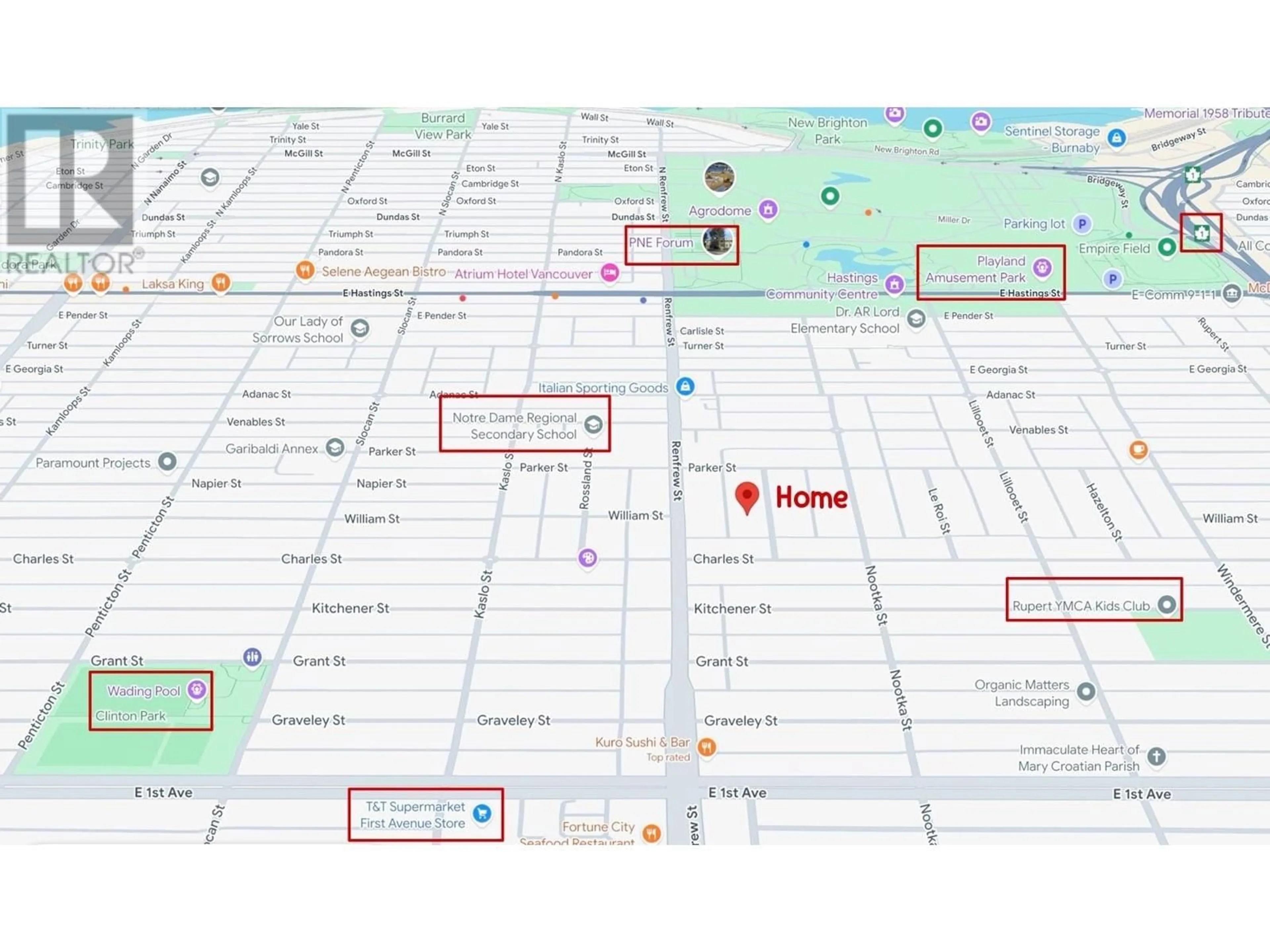 Picture of a map for 1181 KELOWNA STREET, Vancouver British Columbia V5K4E3