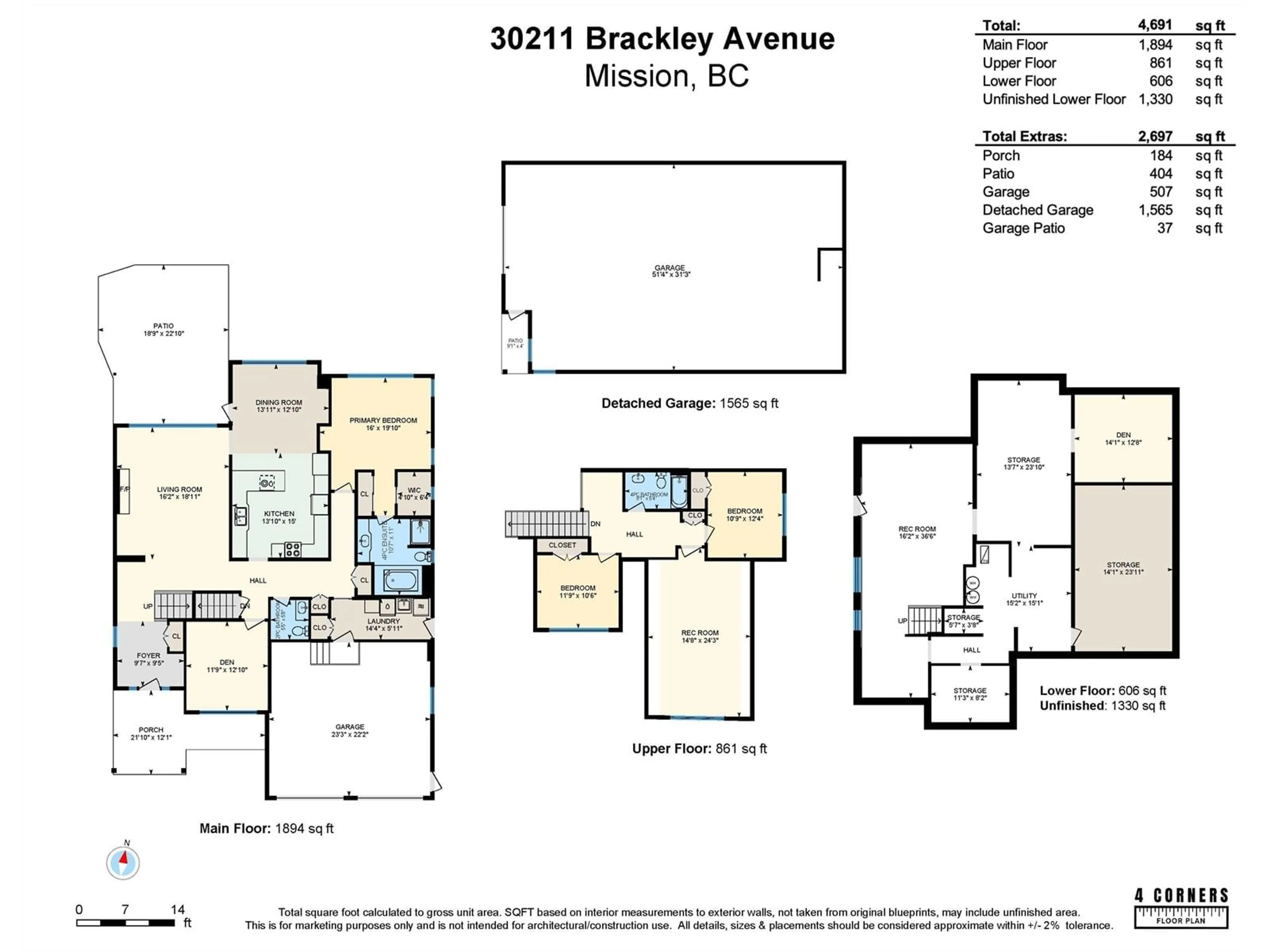 Floor plan for 30211 BRACKLEY, Mission British Columbia V4S1C2