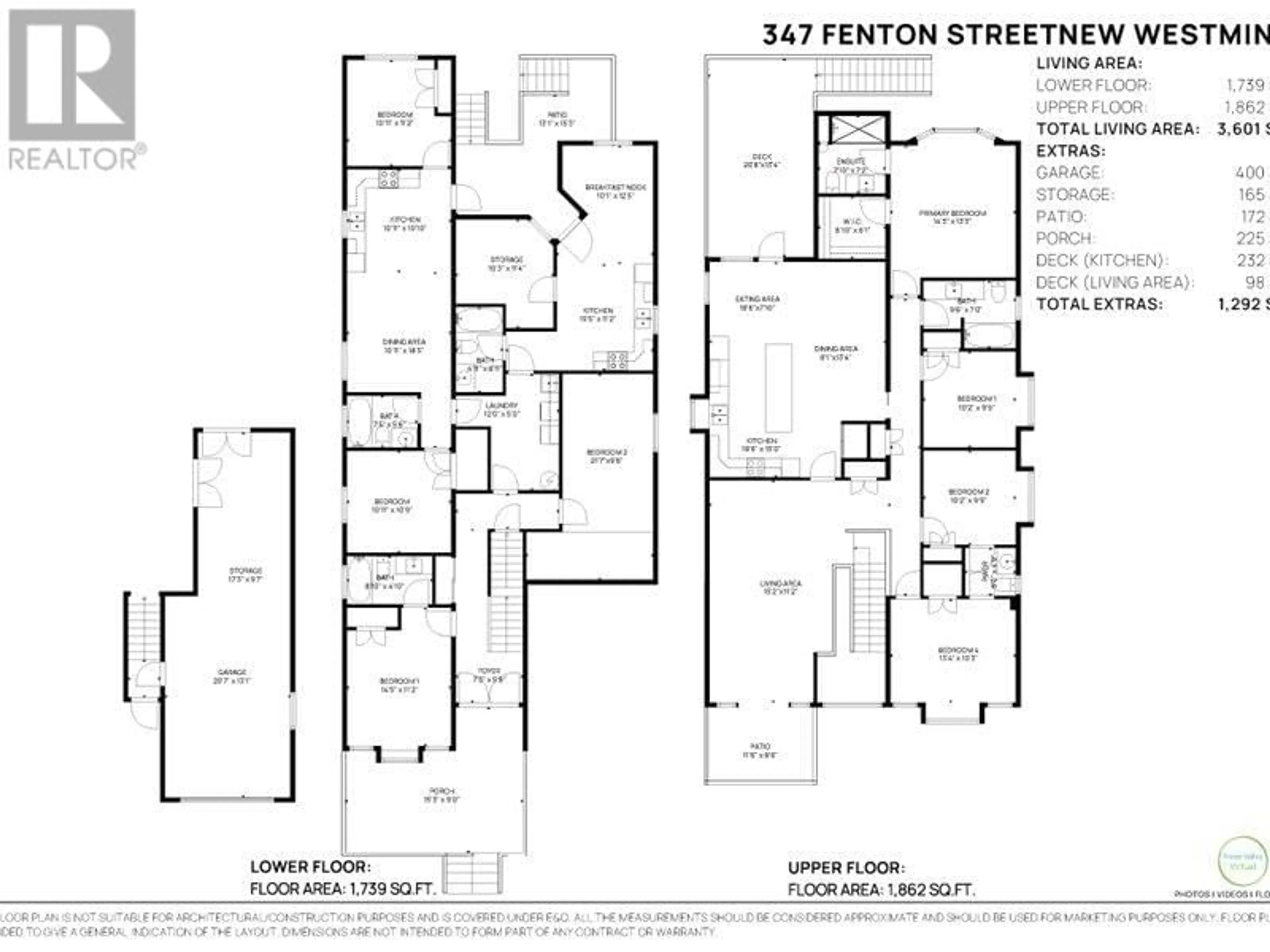 Floor plan for 347 FENTON STREET, New Westminster British Columbia V3M5J1