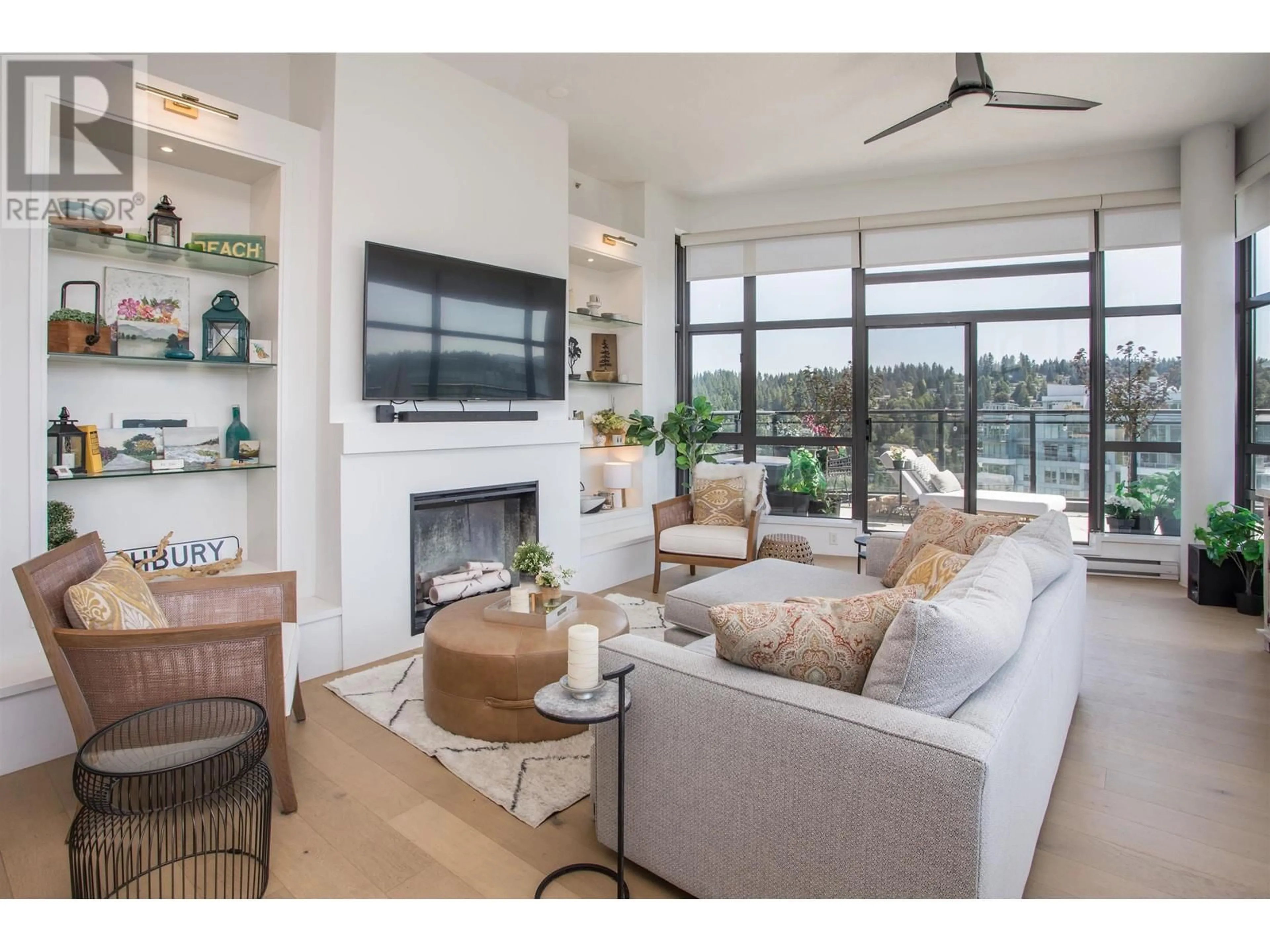 Living room with furniture, unknown for PH2702 - 400 CAPILANO ROAD, Port Moody British Columbia V3H0E1