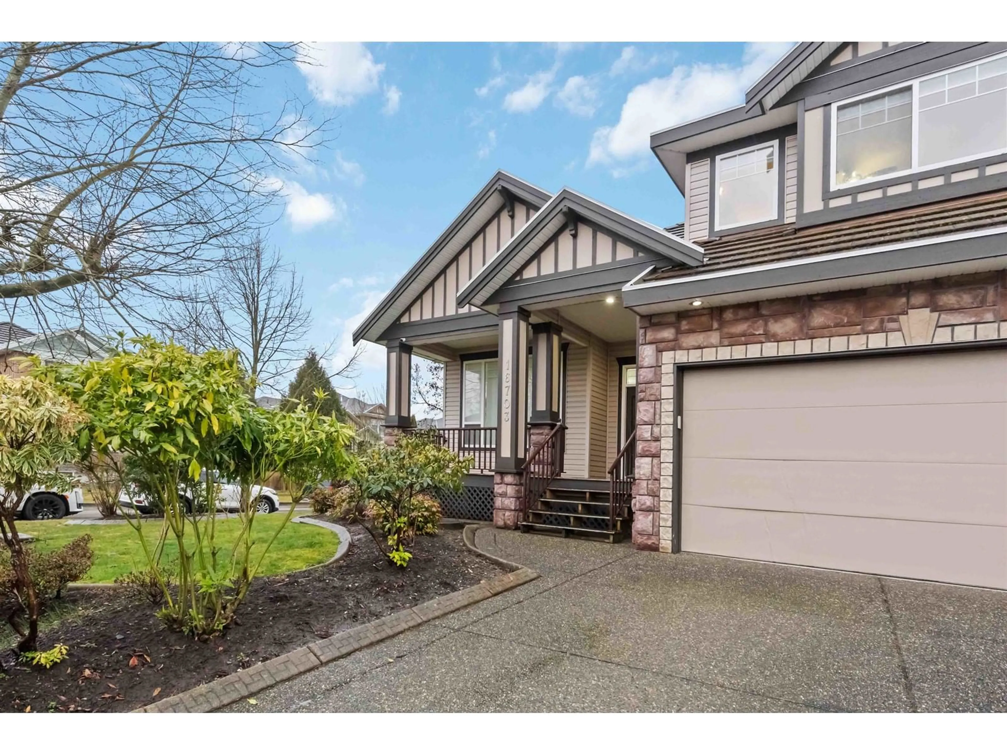Home with vinyl exterior material, street for 16703 63B, Surrey British Columbia V3S0W5