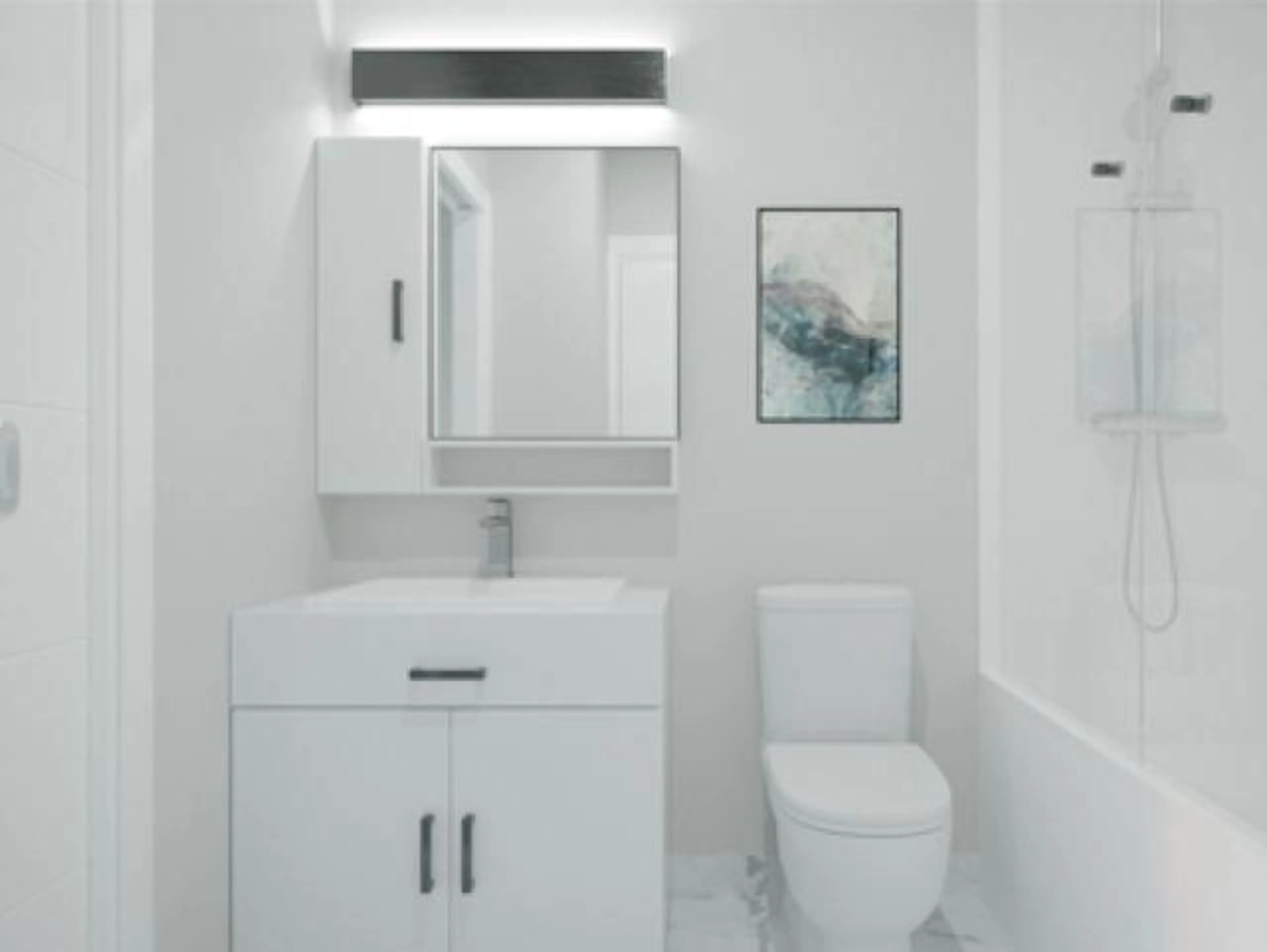 Standard bathroom, ceramic/tile floor for 401 - 10786 140, Surrey British Columbia V0V0V0