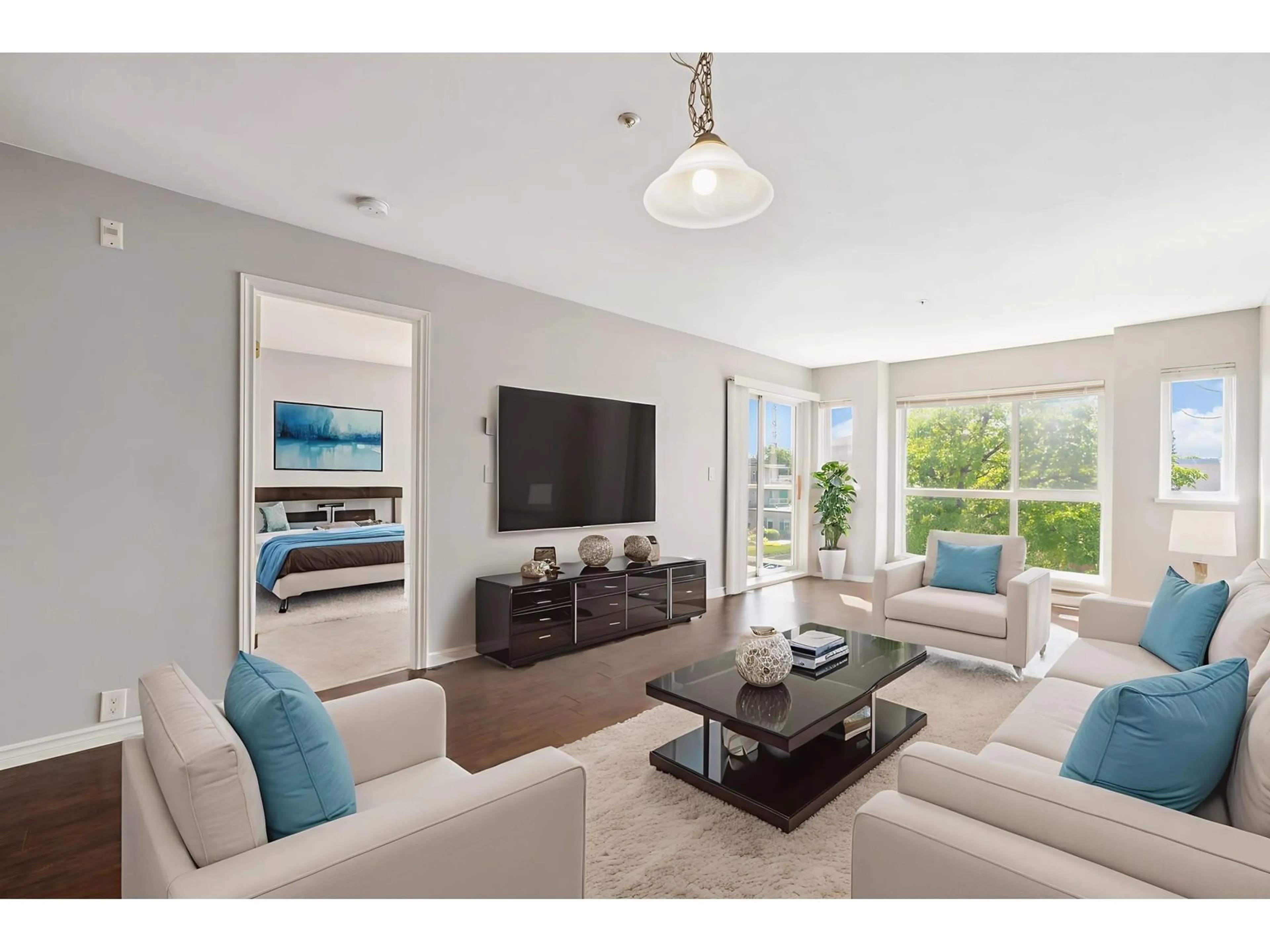 Living room with furniture, unknown for 303 - 5499 203, Langley British Columbia V3A1W1