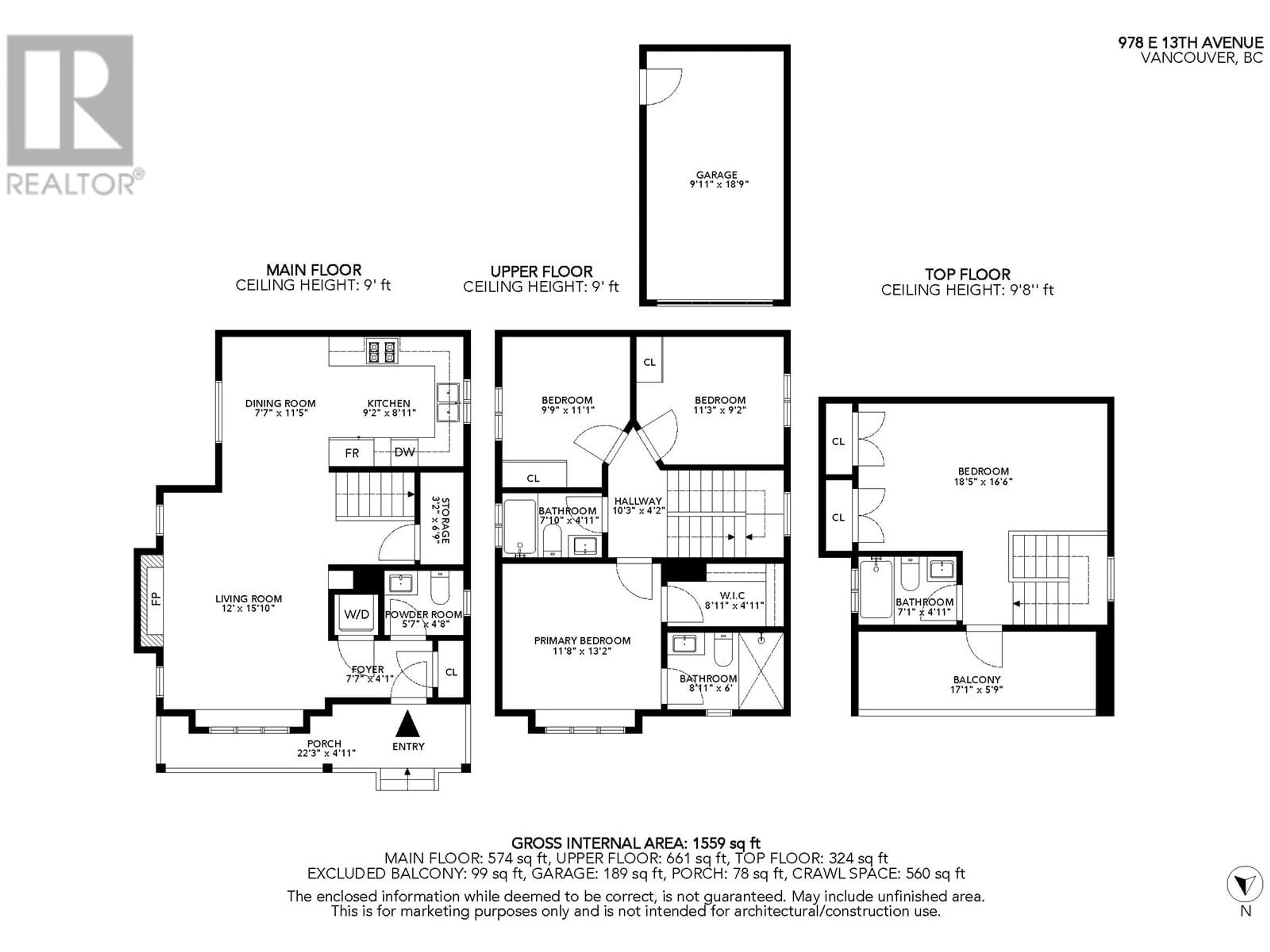 Floor plan for 978 13TH AVENUE, Vancouver British Columbia V5T2L6