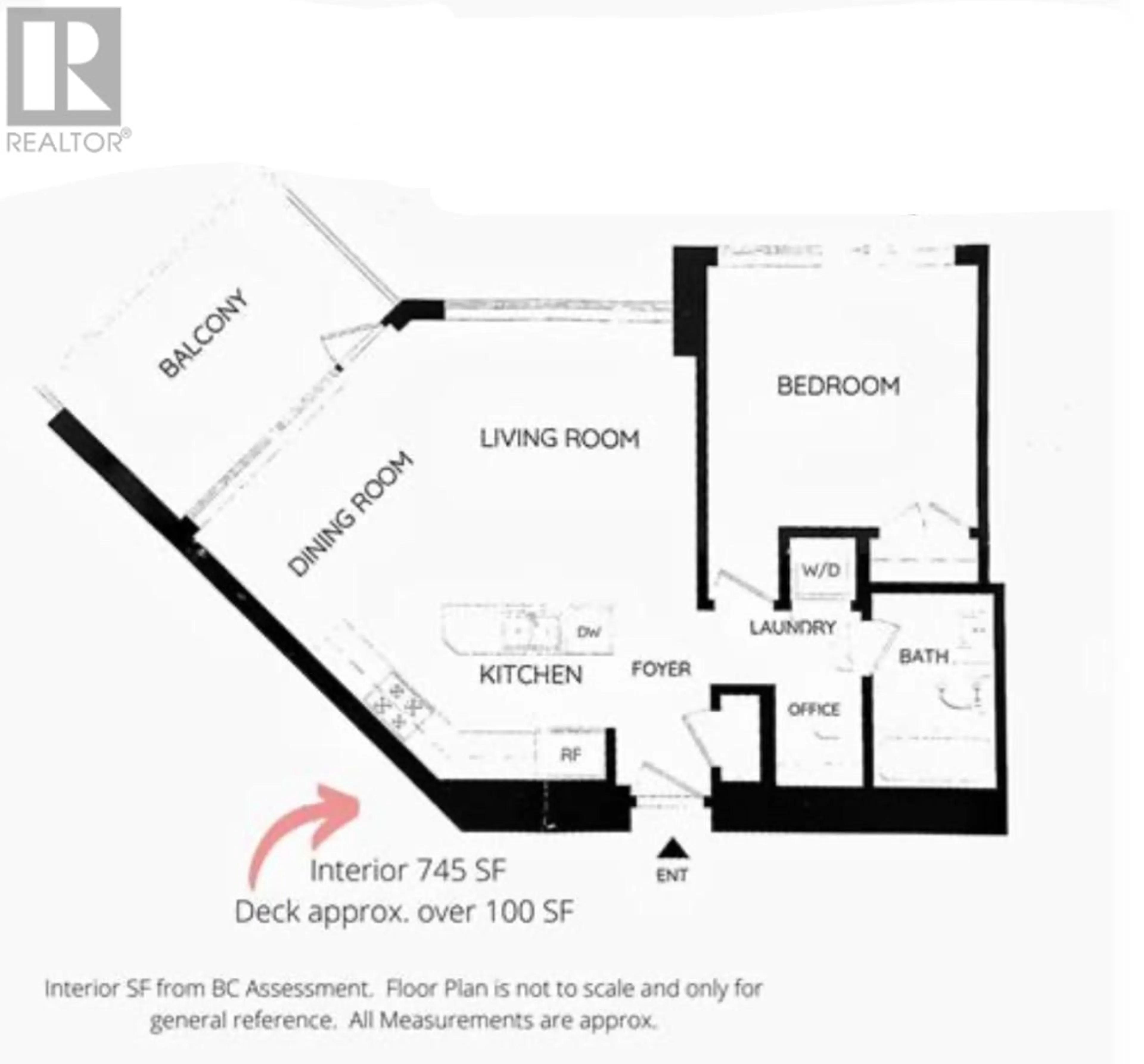 Floor plan for 2505 - 6188 WILSON AVENUE, Burnaby British Columbia V5H0A5