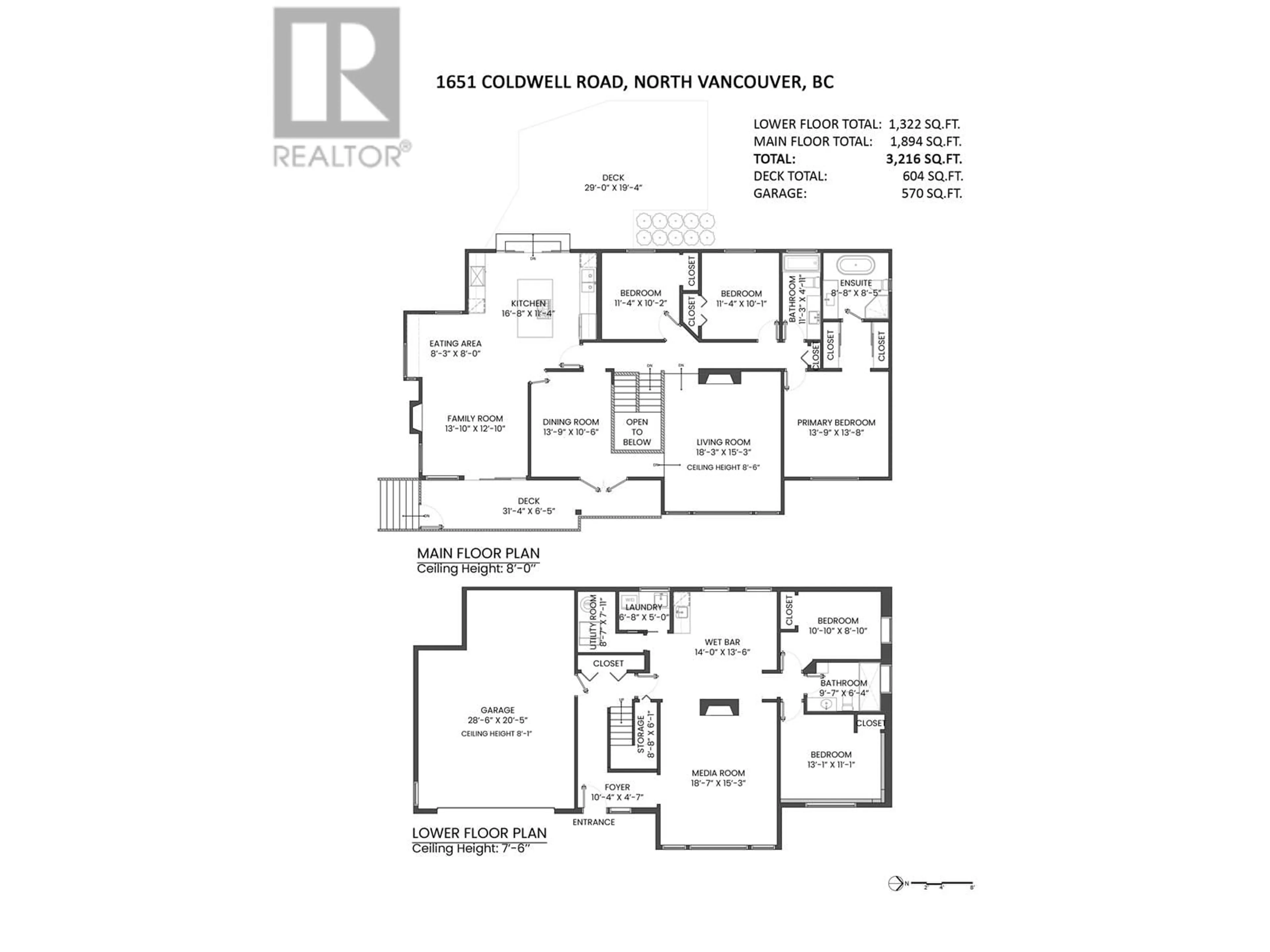 Floor plan for 1651 COLDWELL ROAD, North Vancouver British Columbia V7G2N8