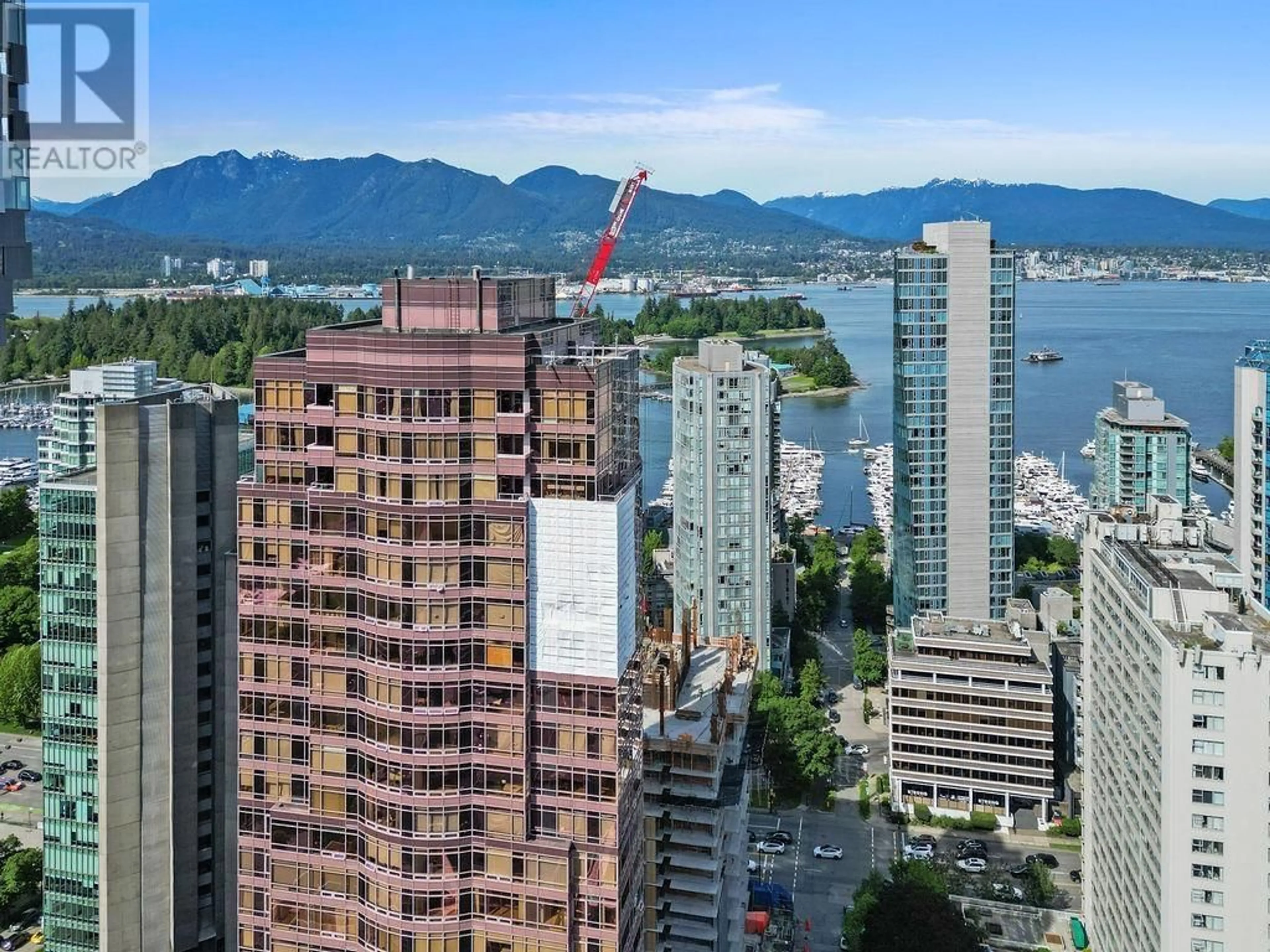 A pic from outside/outdoor area/front of a property/back of a property/a pic from drone, city buildings view from balcony for 1B - 1500 ALBERNI STREET, Vancouver British Columbia V6G3C9
