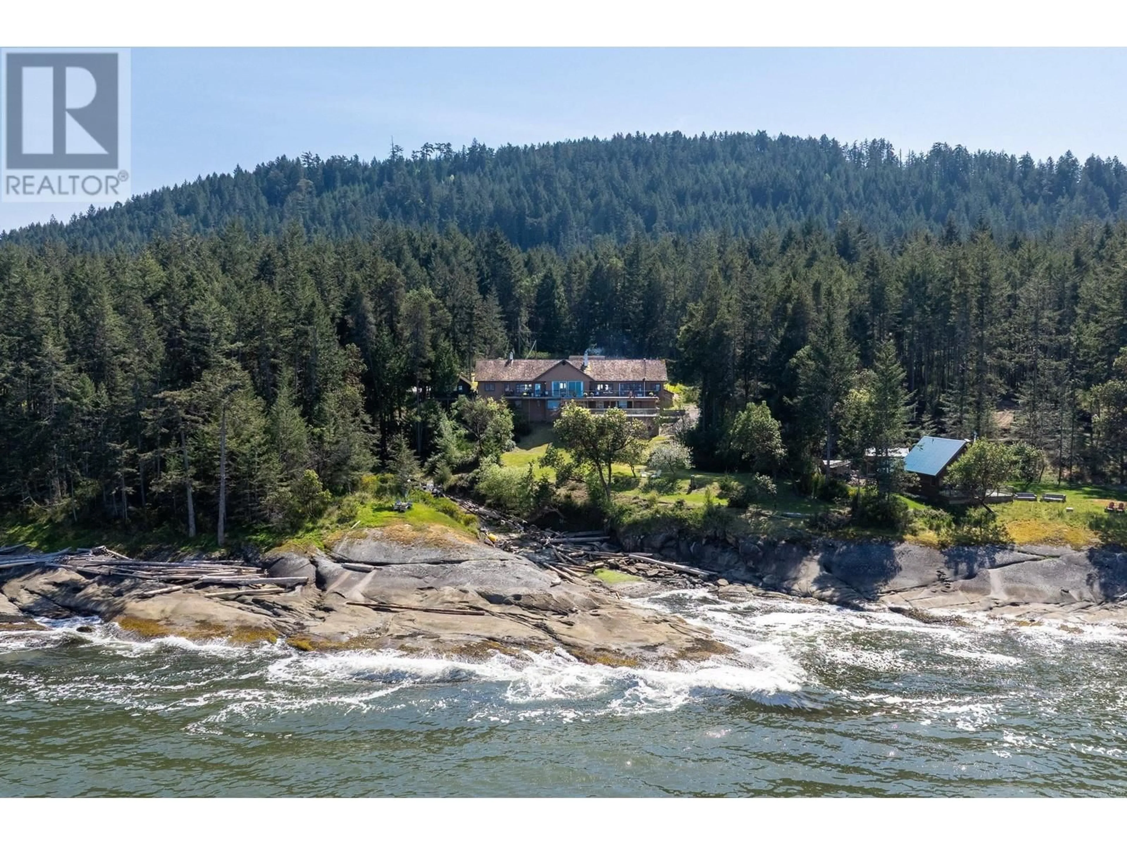 A pic from outside/outdoor area/front of a property/back of a property/a pic from drone, water/lake/river/ocean view for 474 STICKS ALLISON ROAD, Galiano Island British Columbia V0N1P0