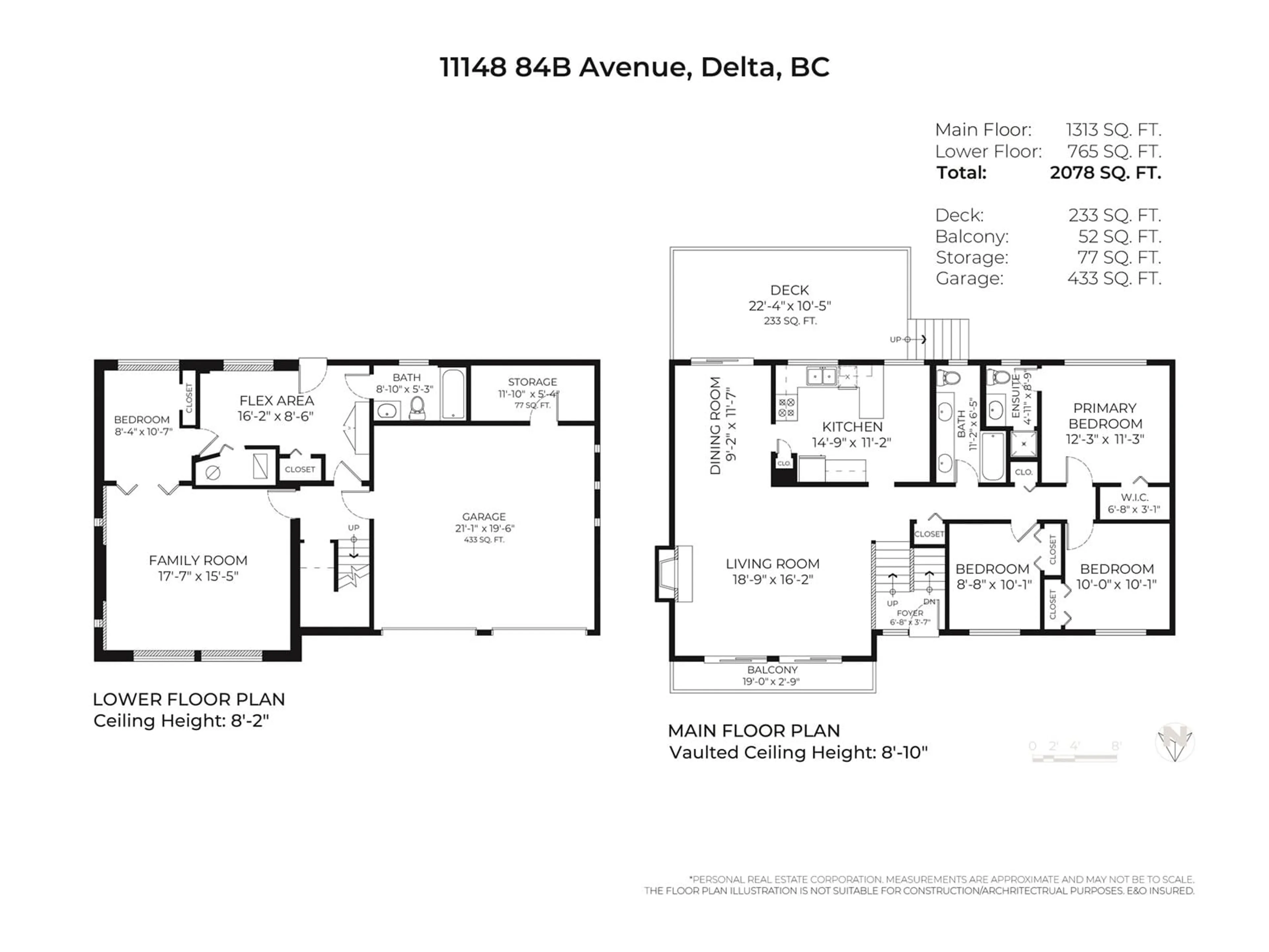 Floor plan for 11148 84B, Delta British Columbia V4C3Y8