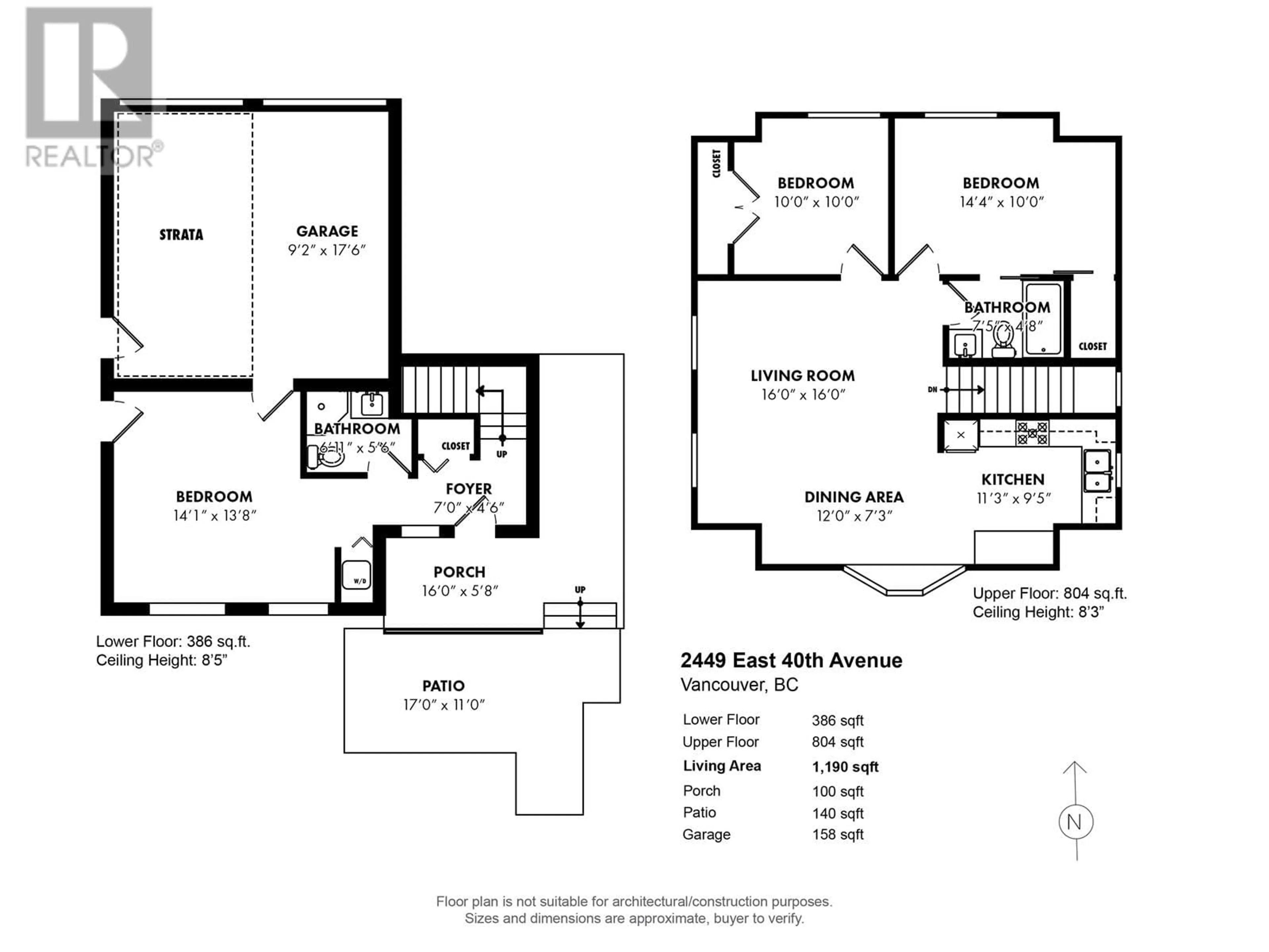 Floor plan for 2449 40TH AVENUE, Vancouver British Columbia V5R2V6