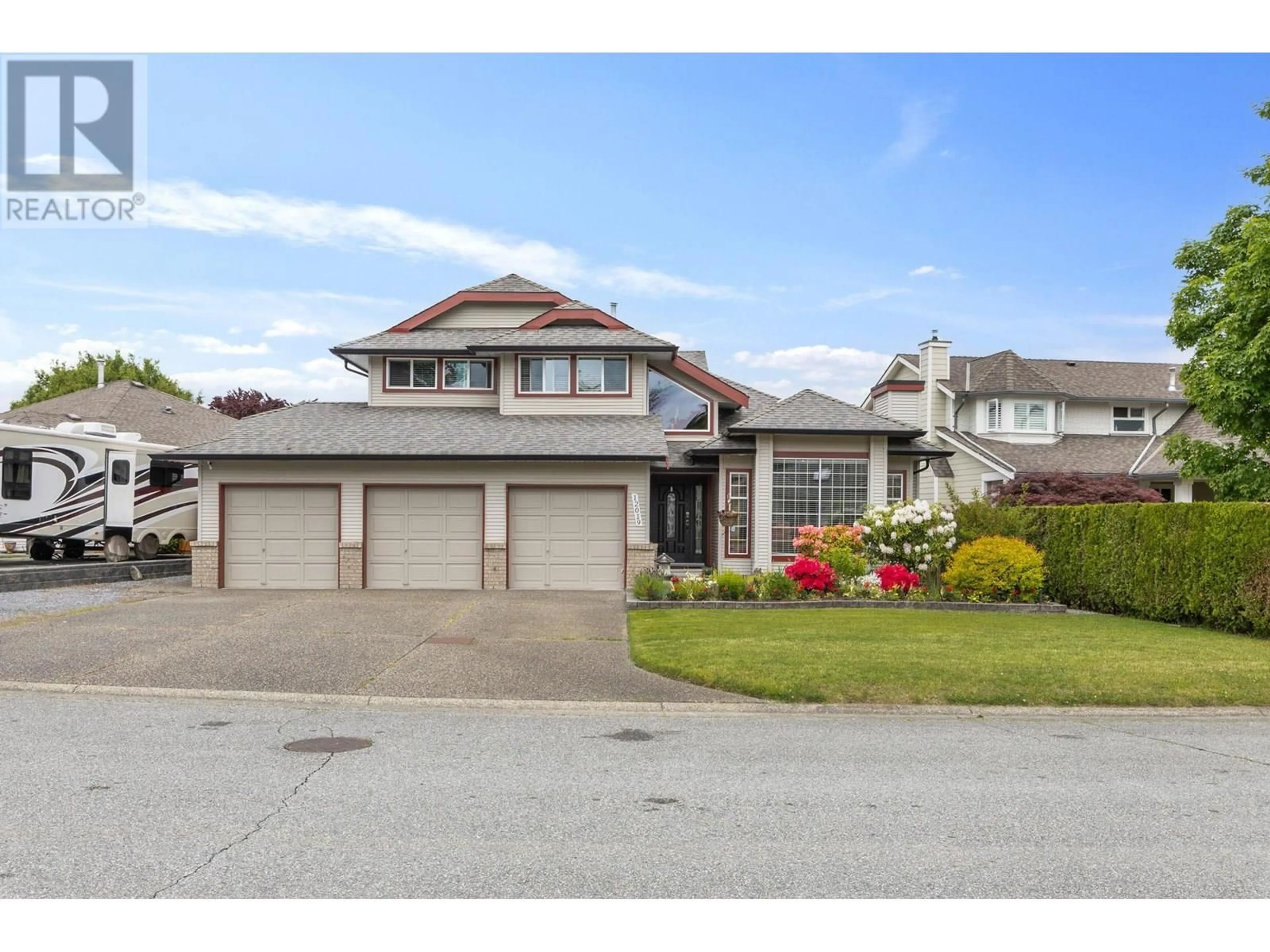 Home with vinyl exterior material, street for 12019 CHESTNUT CRESCENT, Pitt Meadows British Columbia V3Y2L6