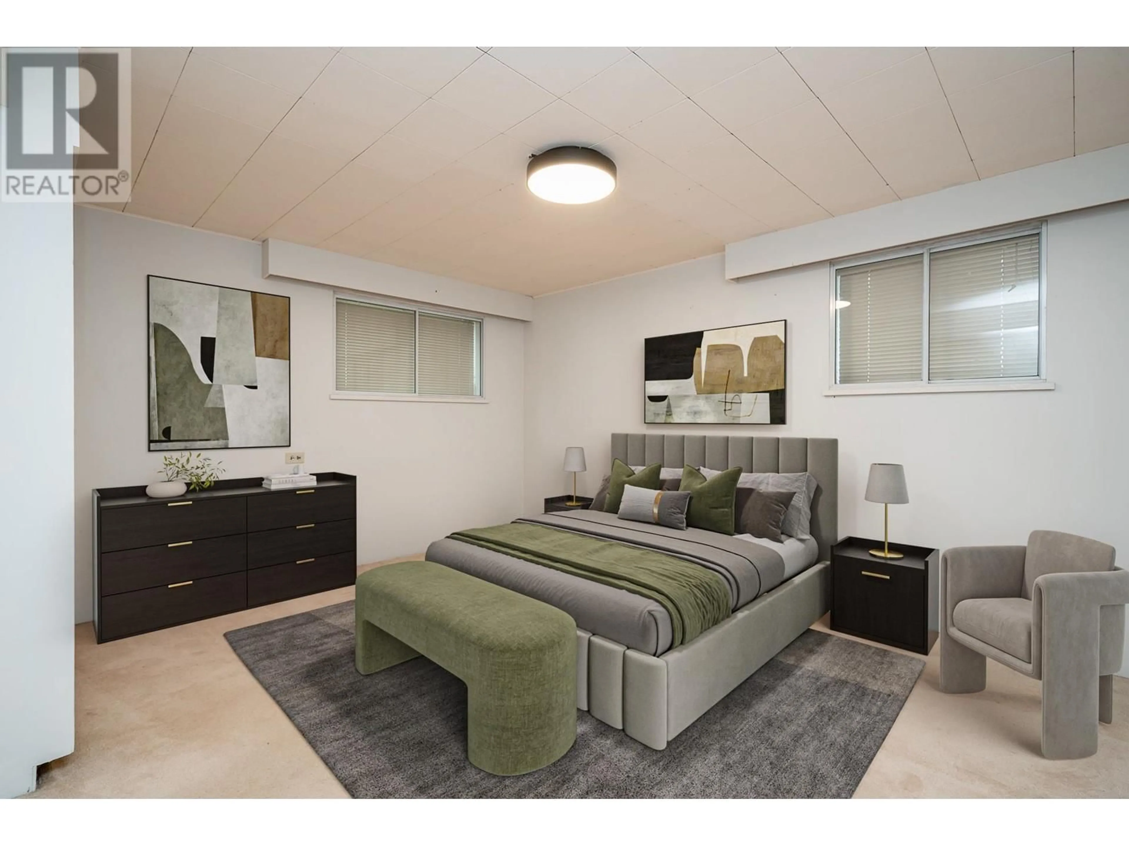Bedroom with bed, carpet floor for 3584 GLADSTONE STREET, Vancouver British Columbia V5N4Y7