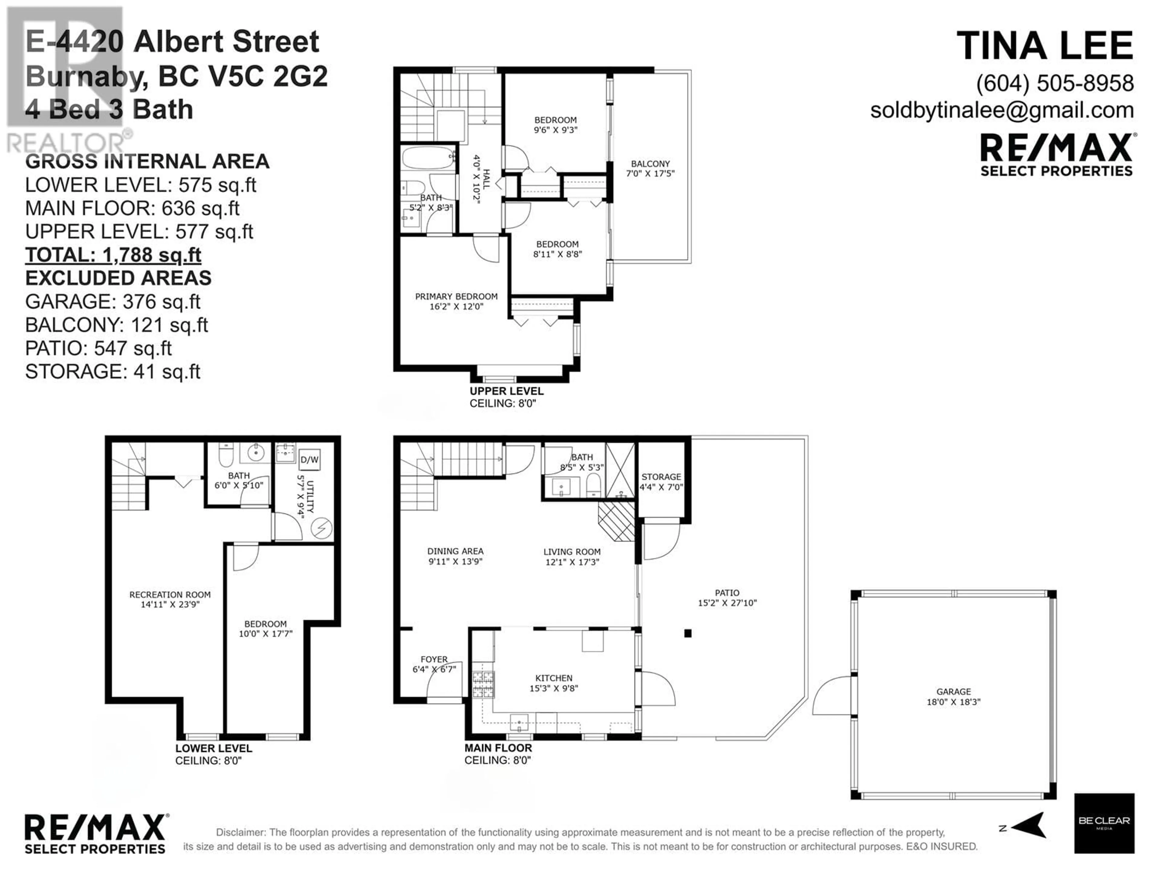 Floor plan for E - 4420 ALBERT STREET, Burnaby British Columbia V5C2G2