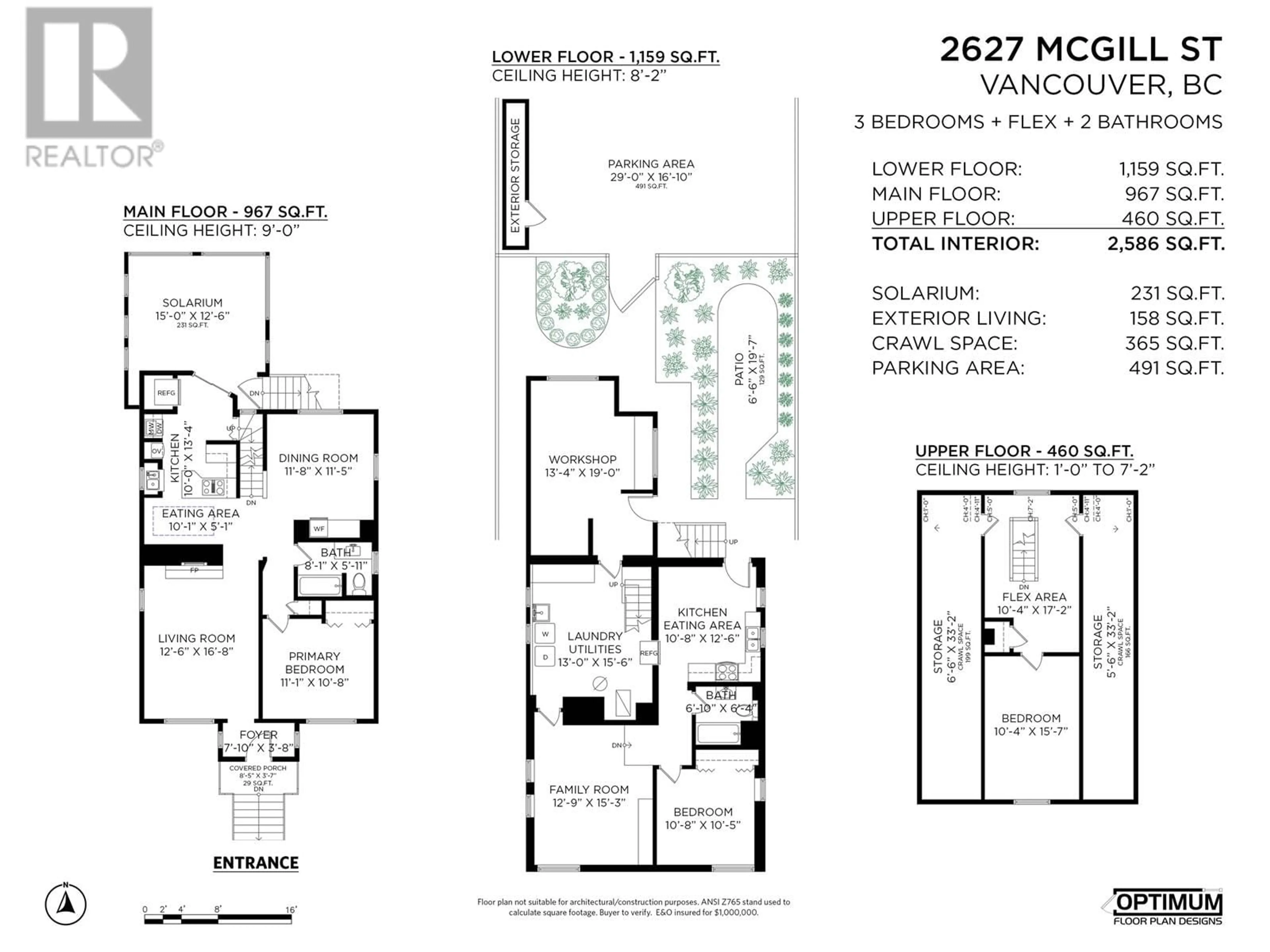Floor plan for 2627 MCGILL STREET, Vancouver British Columbia V5K1H2