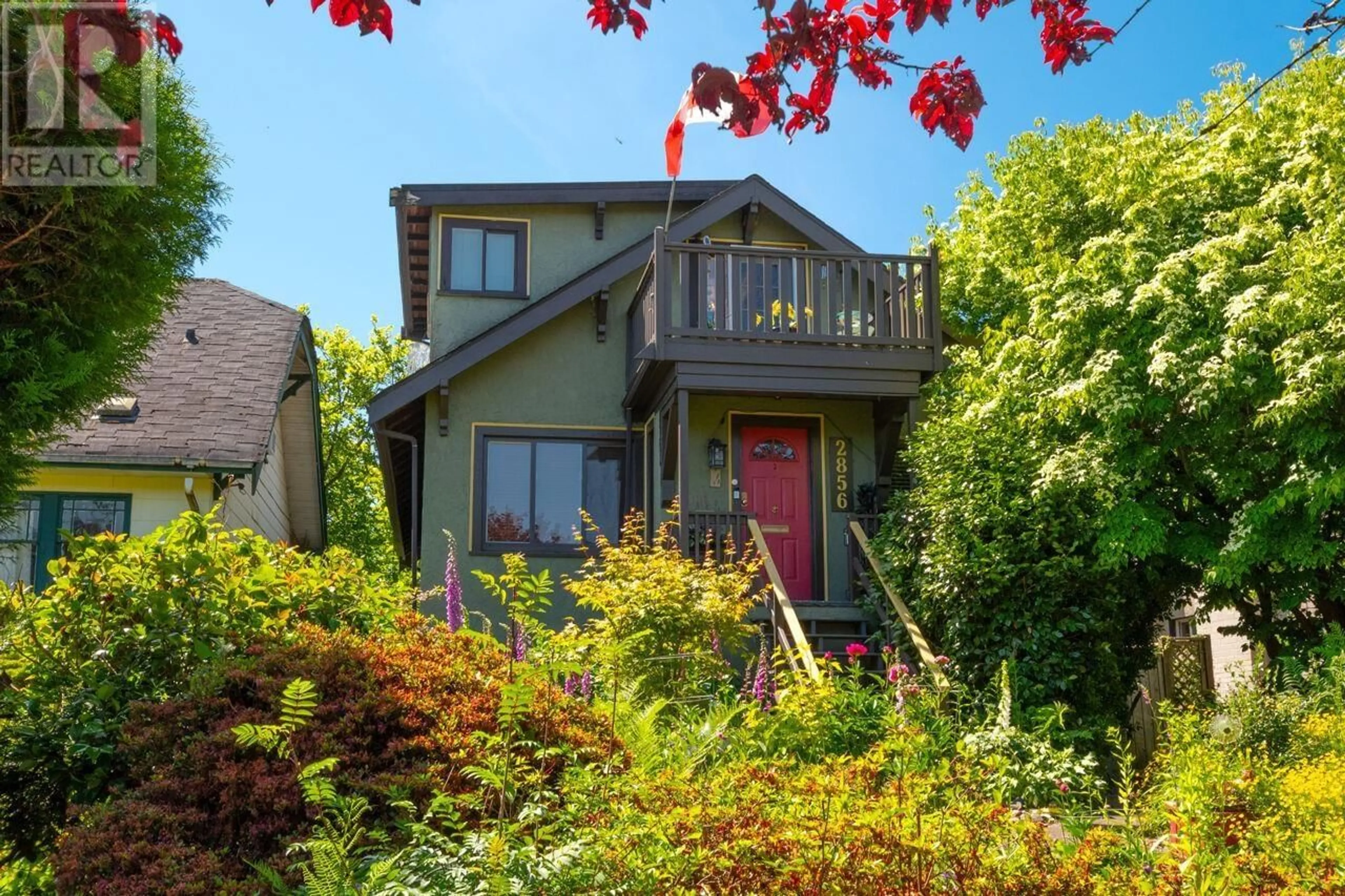 Home with vinyl exterior material, street for 2856 TRINITY STREET, Vancouver British Columbia V5K1E9