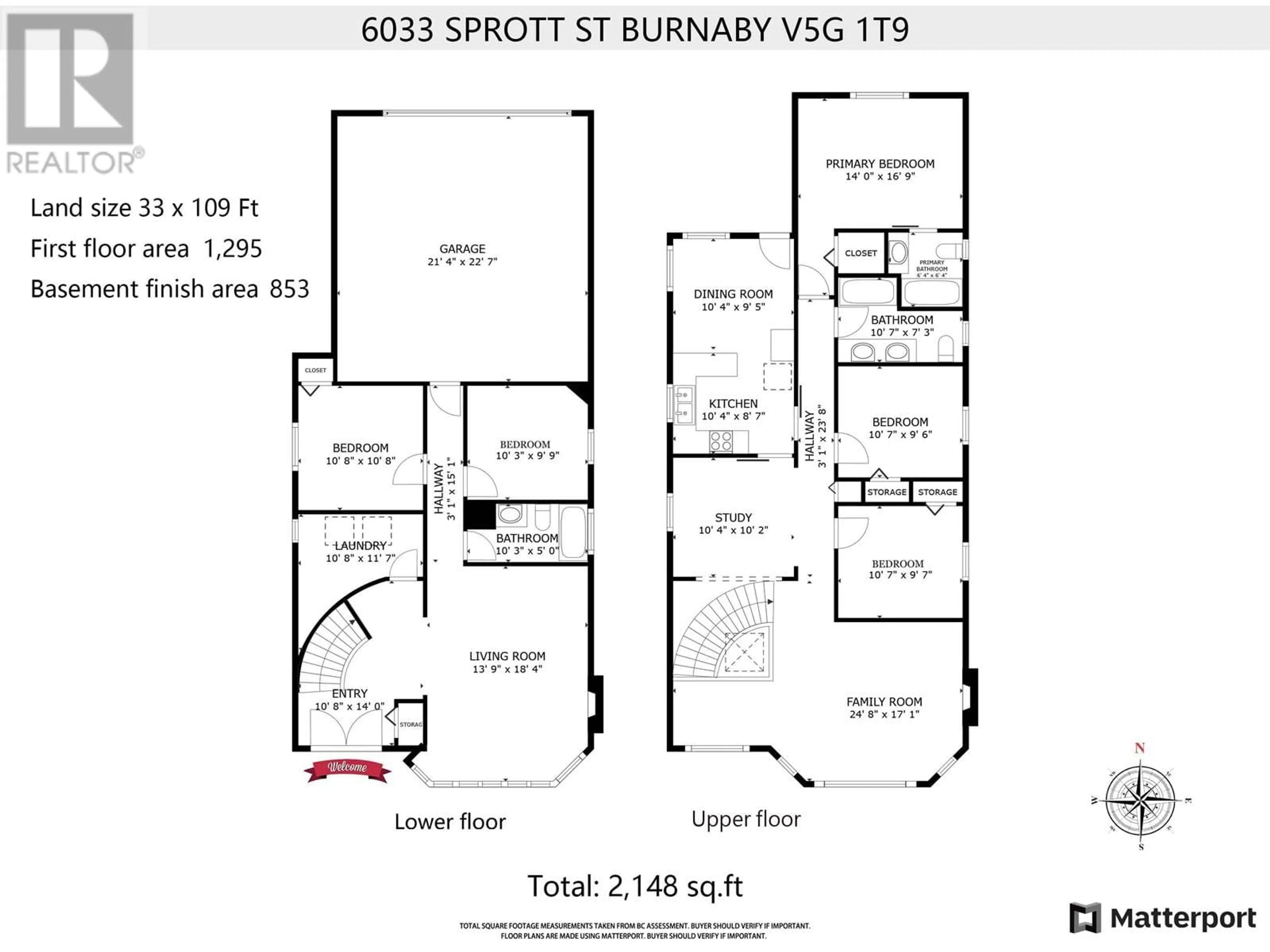 Floor plan for 6033 SPROTT STREET, Burnaby British Columbia V5G1T9