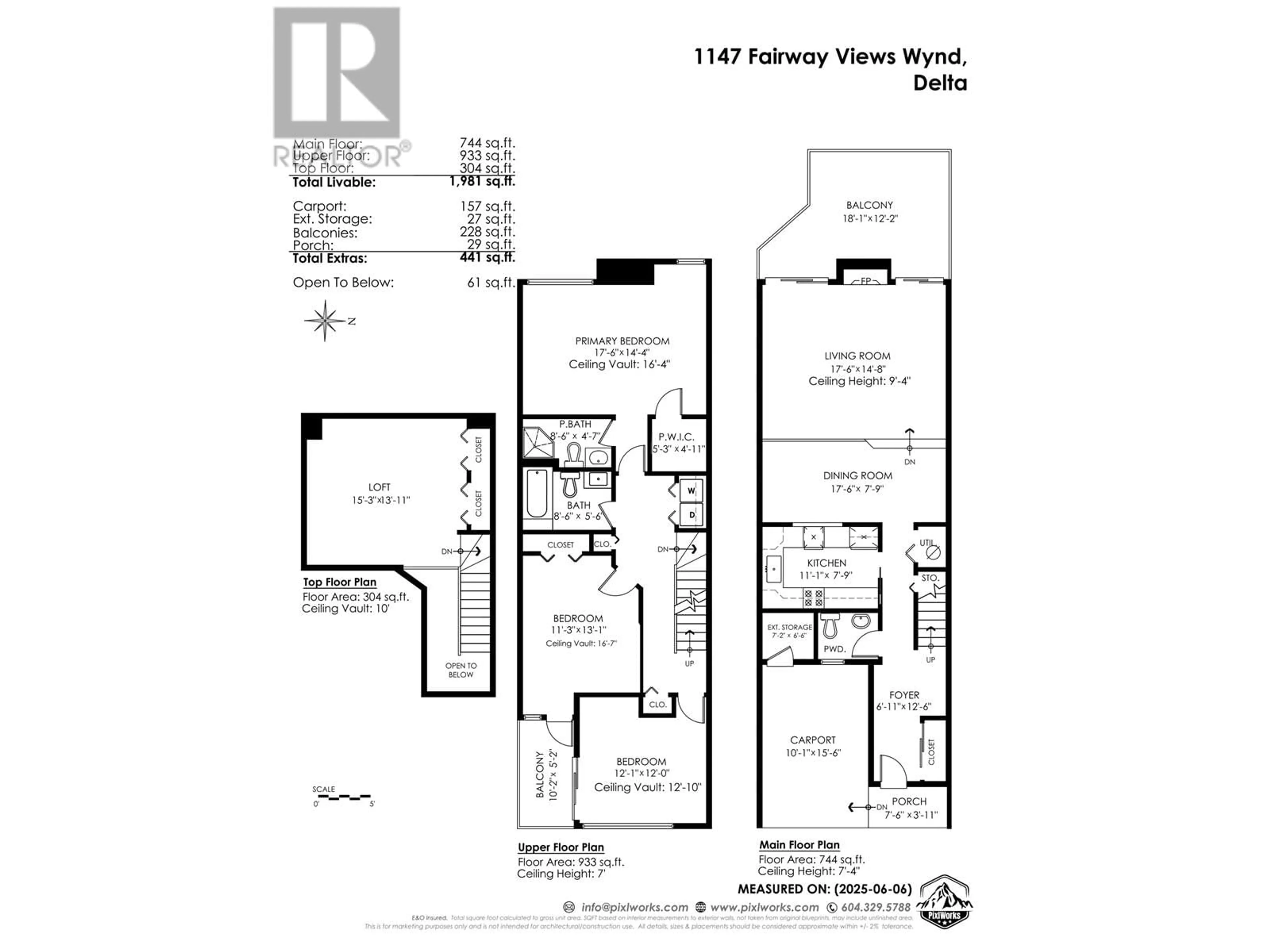 Floor plan for 1147 FAIRWAY VIEWS WYND, Delta British Columbia V4L2E2