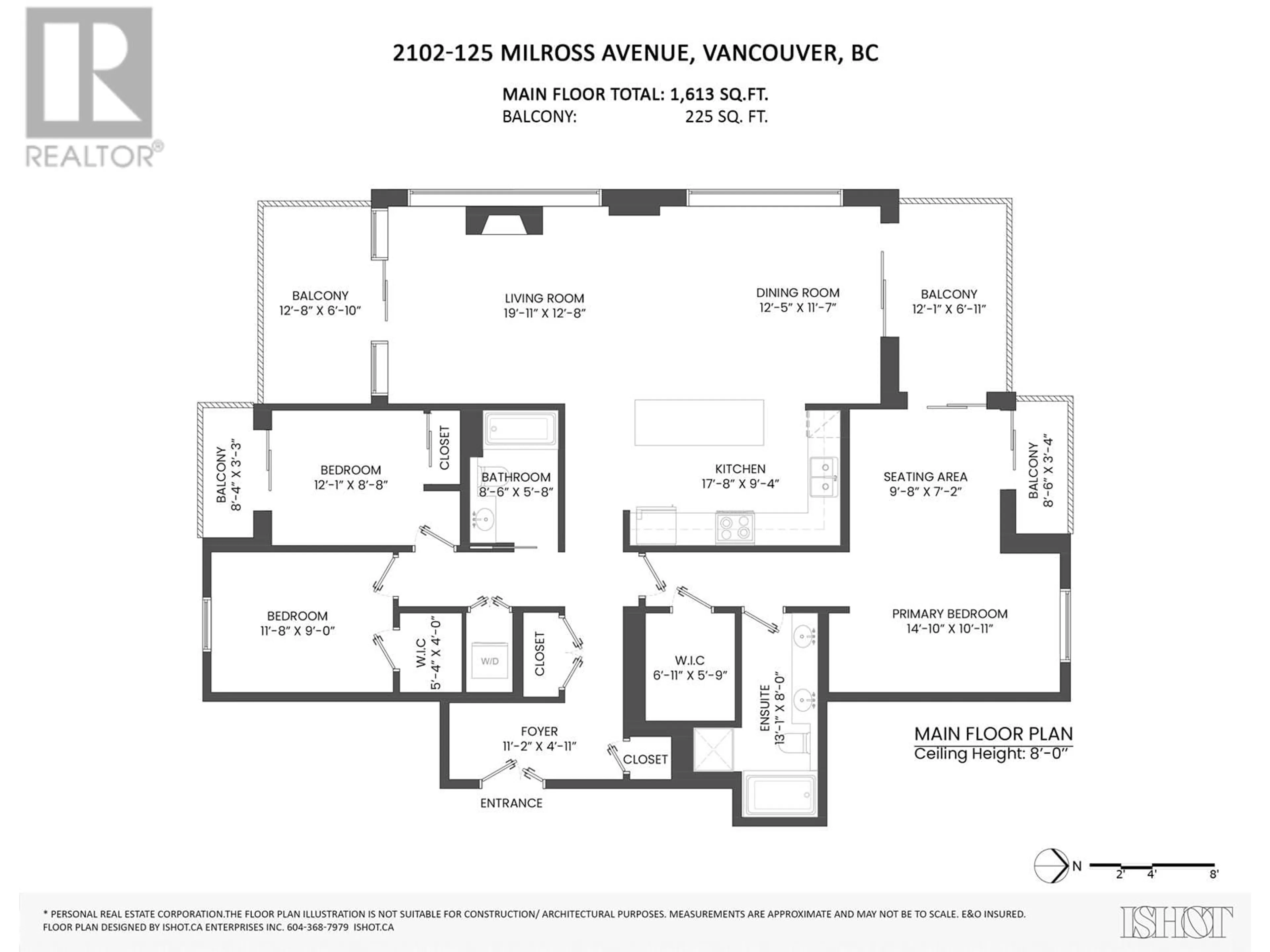 Floor plan for 2102 - 125 MILROSS AVENUE, Vancouver British Columbia V6A0A1