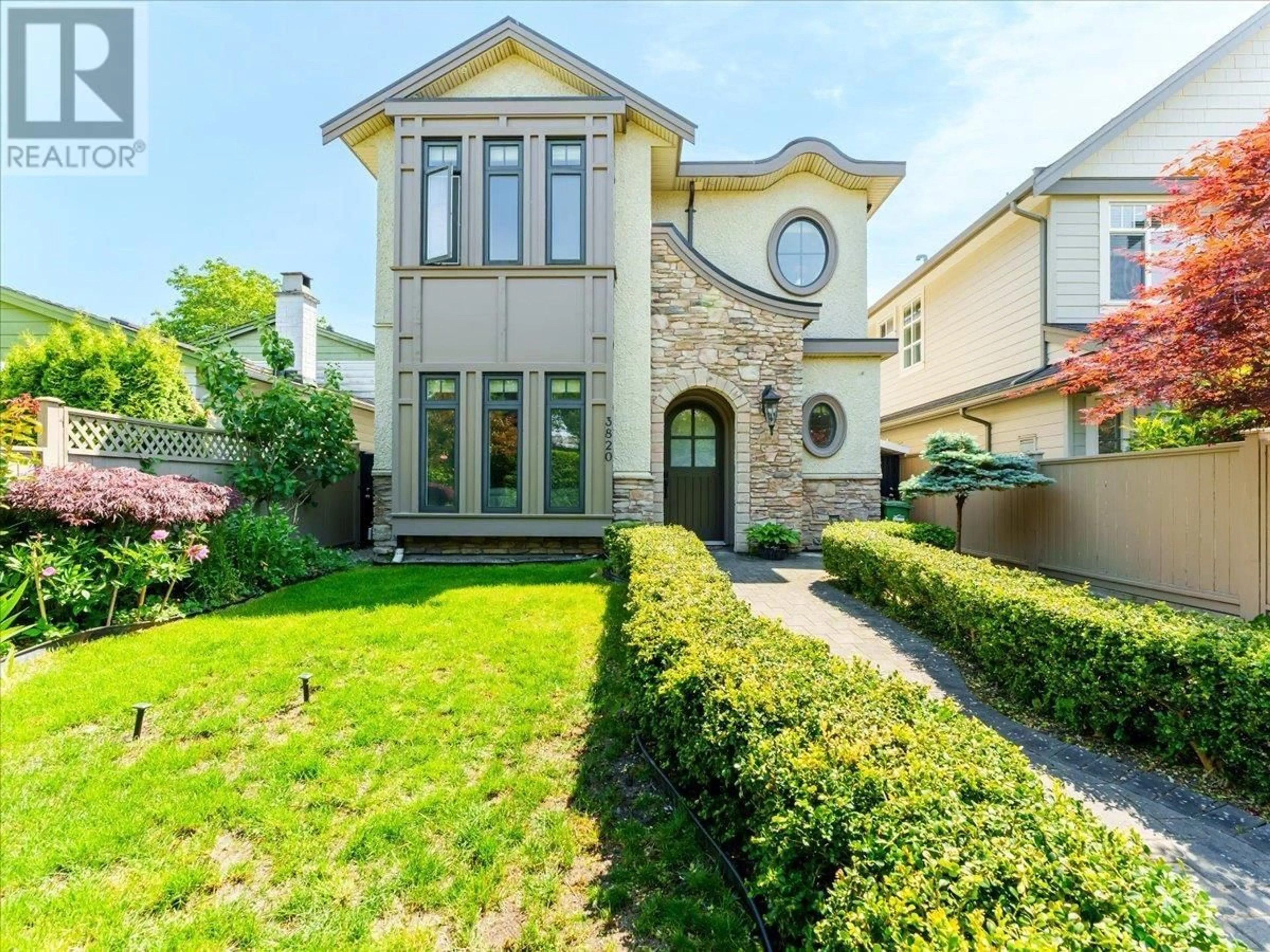 Home with brick exterior material, street for 3820 SHUSWAP AVENUE, Richmond British Columbia V7E2B1