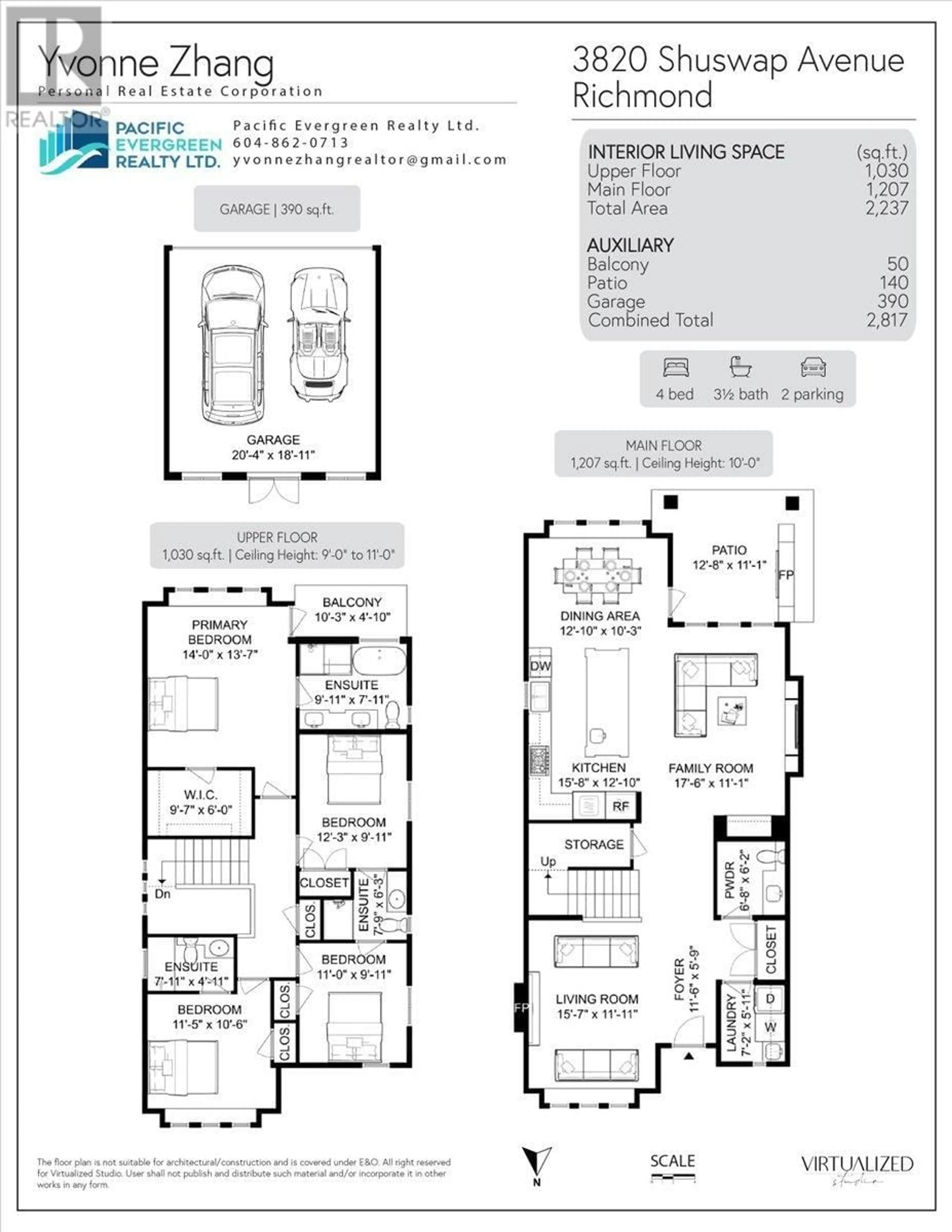 Floor plan for 3820 SHUSWAP AVENUE, Richmond British Columbia V7E2B1