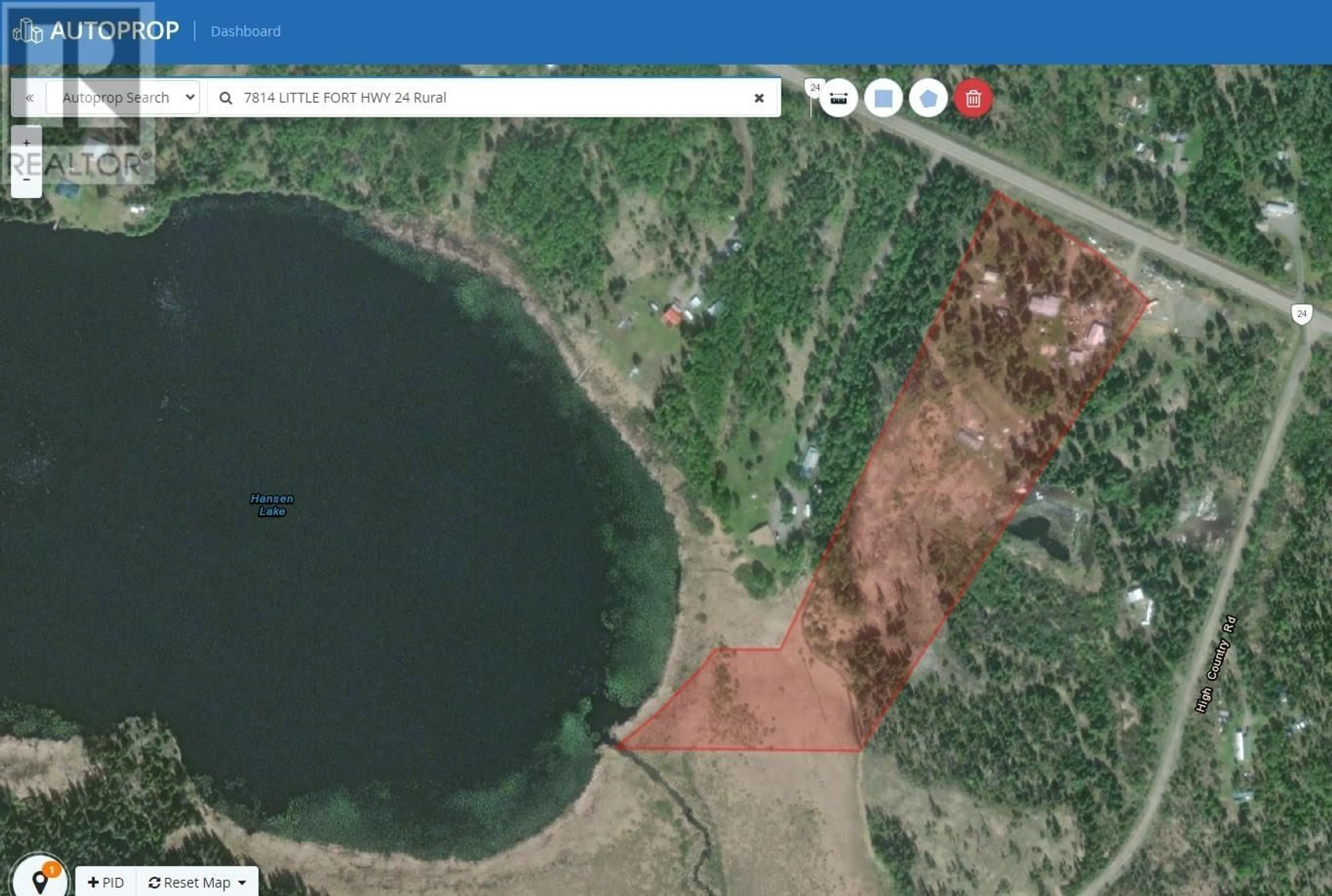 Picture of a map for 7814 LITTLE FORT 24 HIGHWAY, Lone Butte British Columbia V0K1X2